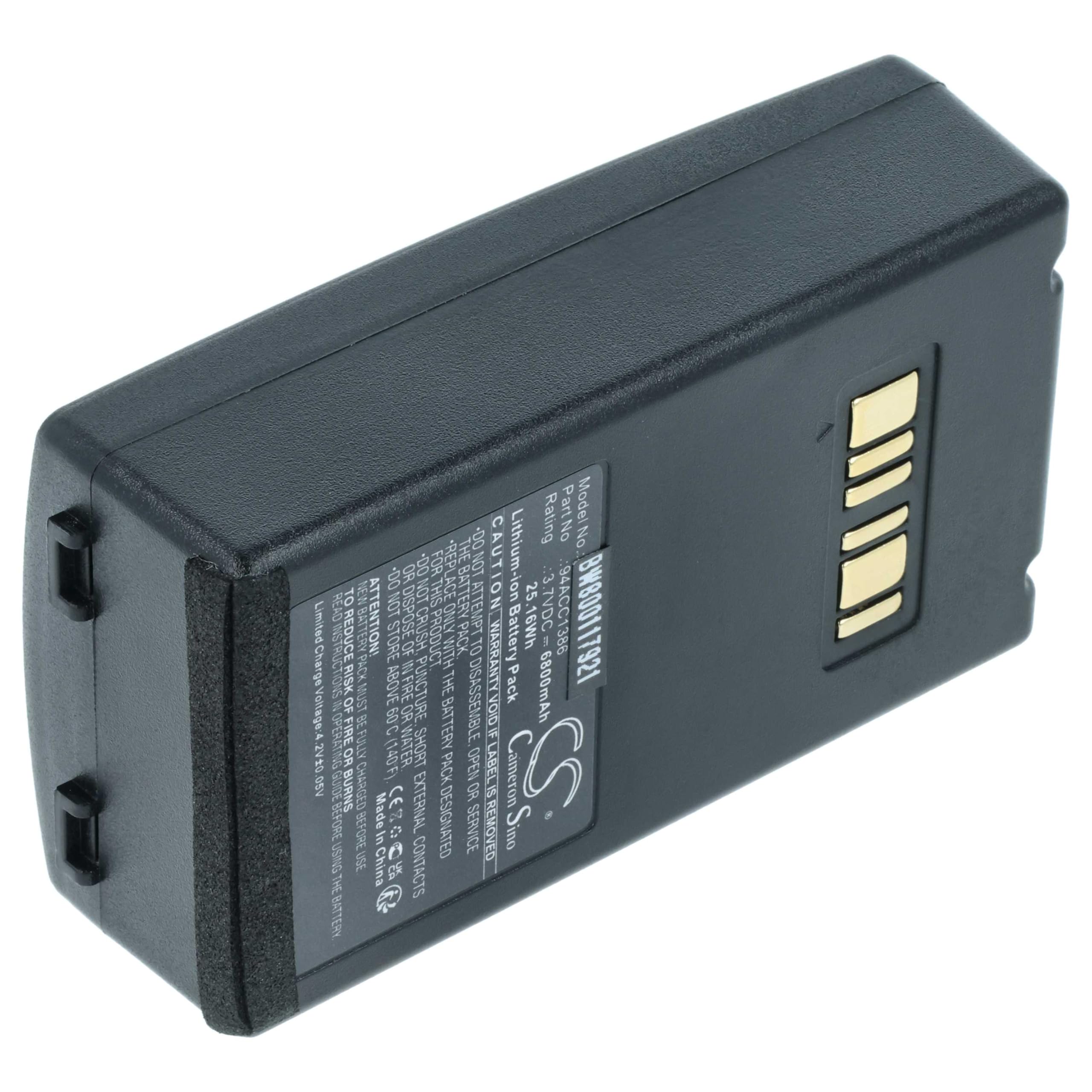 vhbw batteria compatibile con Datalogic Falcon X3 Plus, Falcon X4 lettore di codici a barre, POS (6800mAh, 3,7V, Li-Ion)