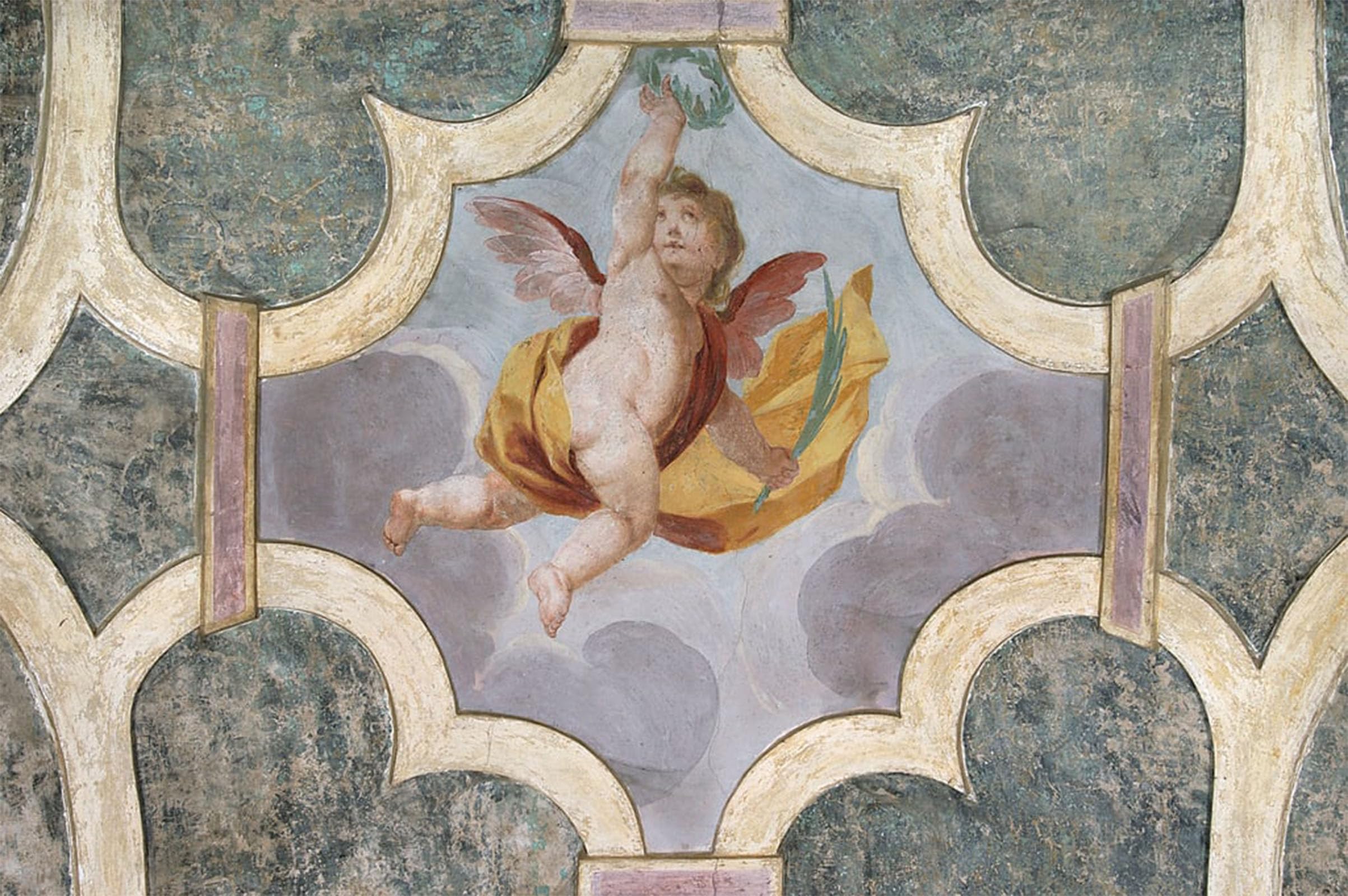 SERENDIPITP Abstract Painting Mural Print Picture Wall Decor Painting Angel by Daniele Crespi Vintage Wall Artwork for Home Decor 60x90cm