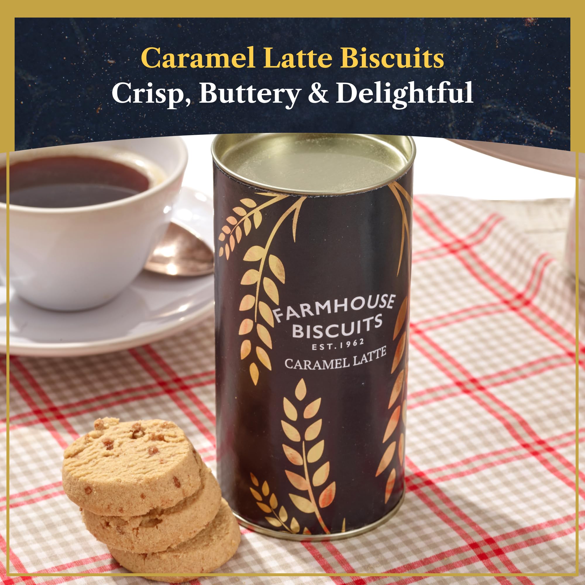 Edmond & Charles Gourmet Coffee & Chocolate Gift Hamper | Luxury Box with Edmonds Signature Blend Ground Coffee, Salted Caramel Syrup, Biscuits, Cake & Chocolates | Hampers Presents for Women & Men - 5