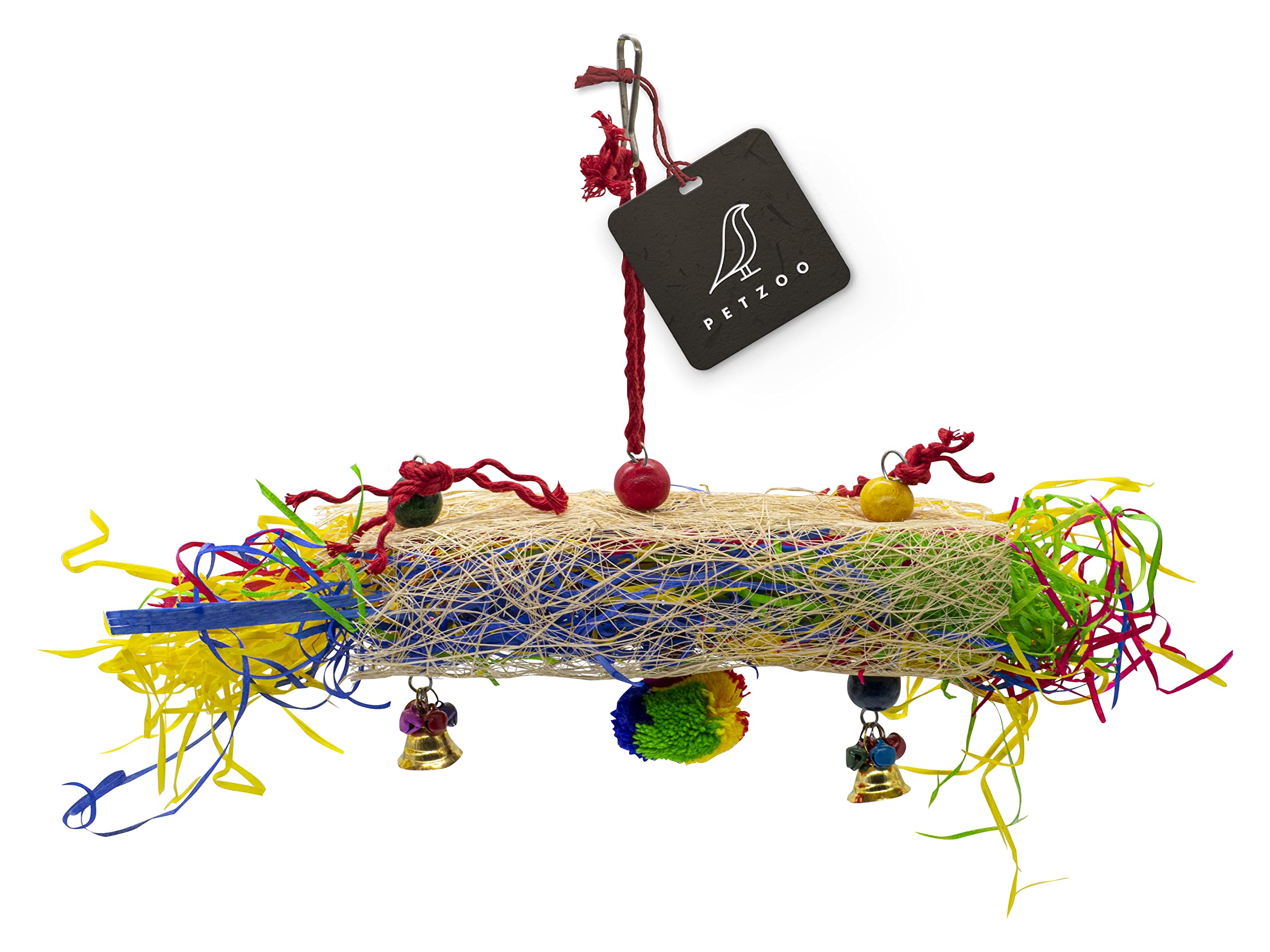 PETZOO Multicolor Foraging Paper Shradding Crinkle Cage Hanging Chew Toy for Your Birds, Parrots, Finches, African Gray, Conure Activity (B0BRG8S3CG) Amazon Price History, Amazon Price Tracker