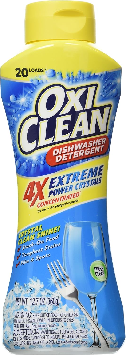 Oxiclean Extreme Power Crystals Dishwasher Detergent, Fresh Clean, 12.7 Ounce (Pack of 8)
