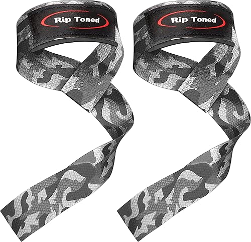 Rip Toned Performance Wrist Straps for Weightlifting  23" Padded Lifting Straps for Men & Women  Cotton Gym Straps for Deadlifts, Strength Training,