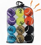 INSUM Squeaky Dog Ball, 12 Pack Multi-Color Dog Toys for Small Medium/Large Dogs, Non-Toxic SGS Certified, Interactive Pet Toys for Puppy Training & Outdoor Play