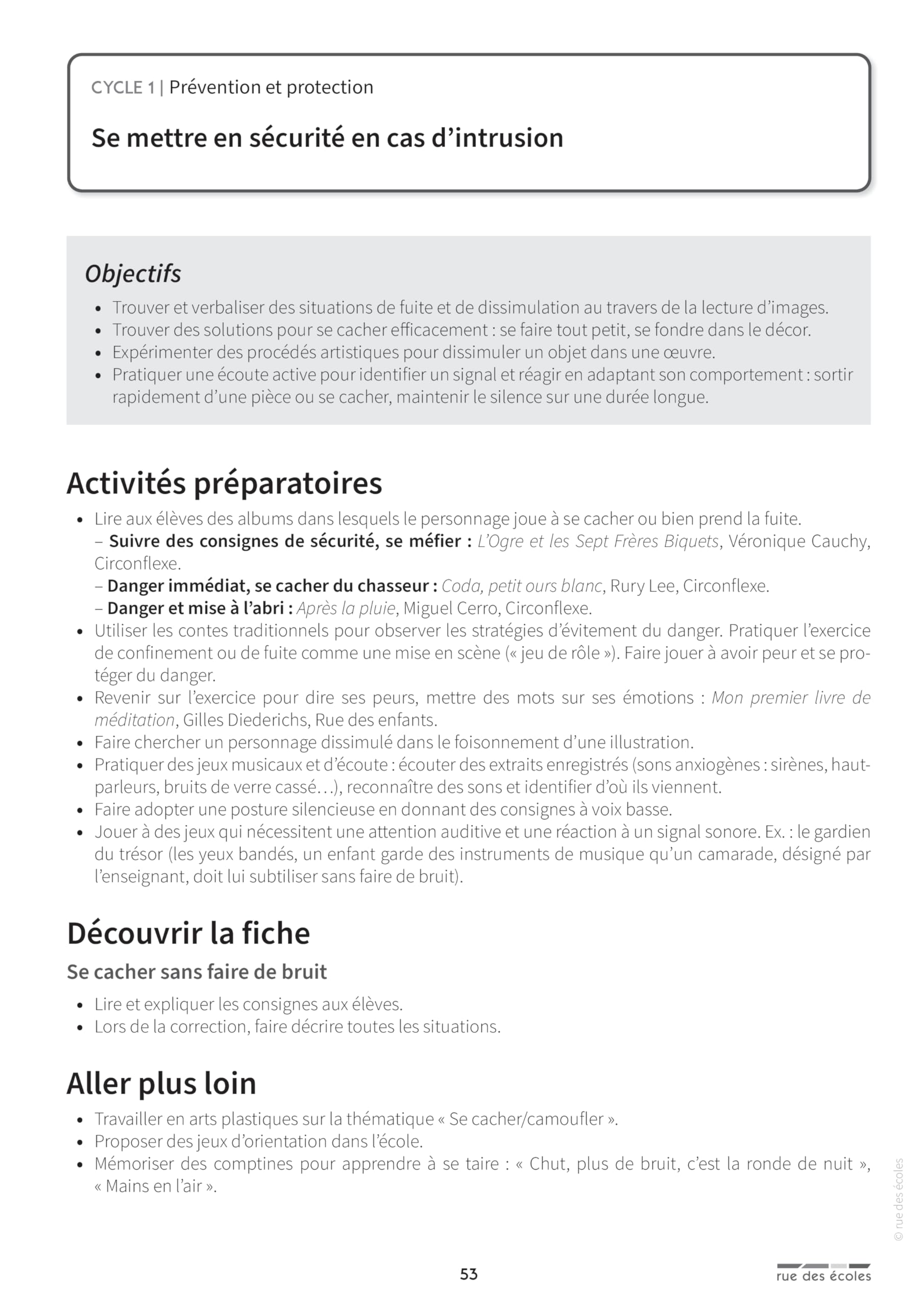 Apprendre à porter secours Cycles 1, 2 et 3: Un matériel pédagogique prêt à l'emploi