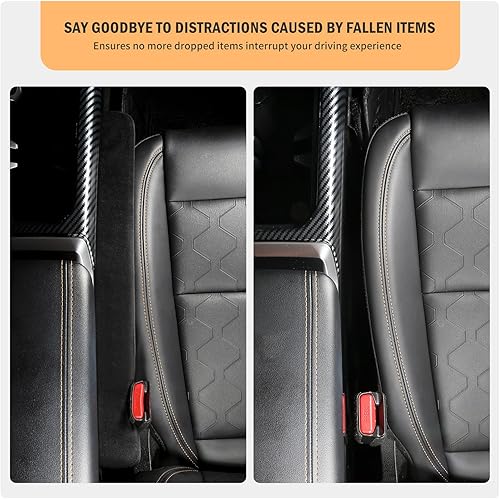 Miniatura 4 de VAWIT Llenador de espacio para asiento de automóvil, ajuste universal, sedán, SUV, camión, espuma viscoelástica, tapón para teléfono celular,