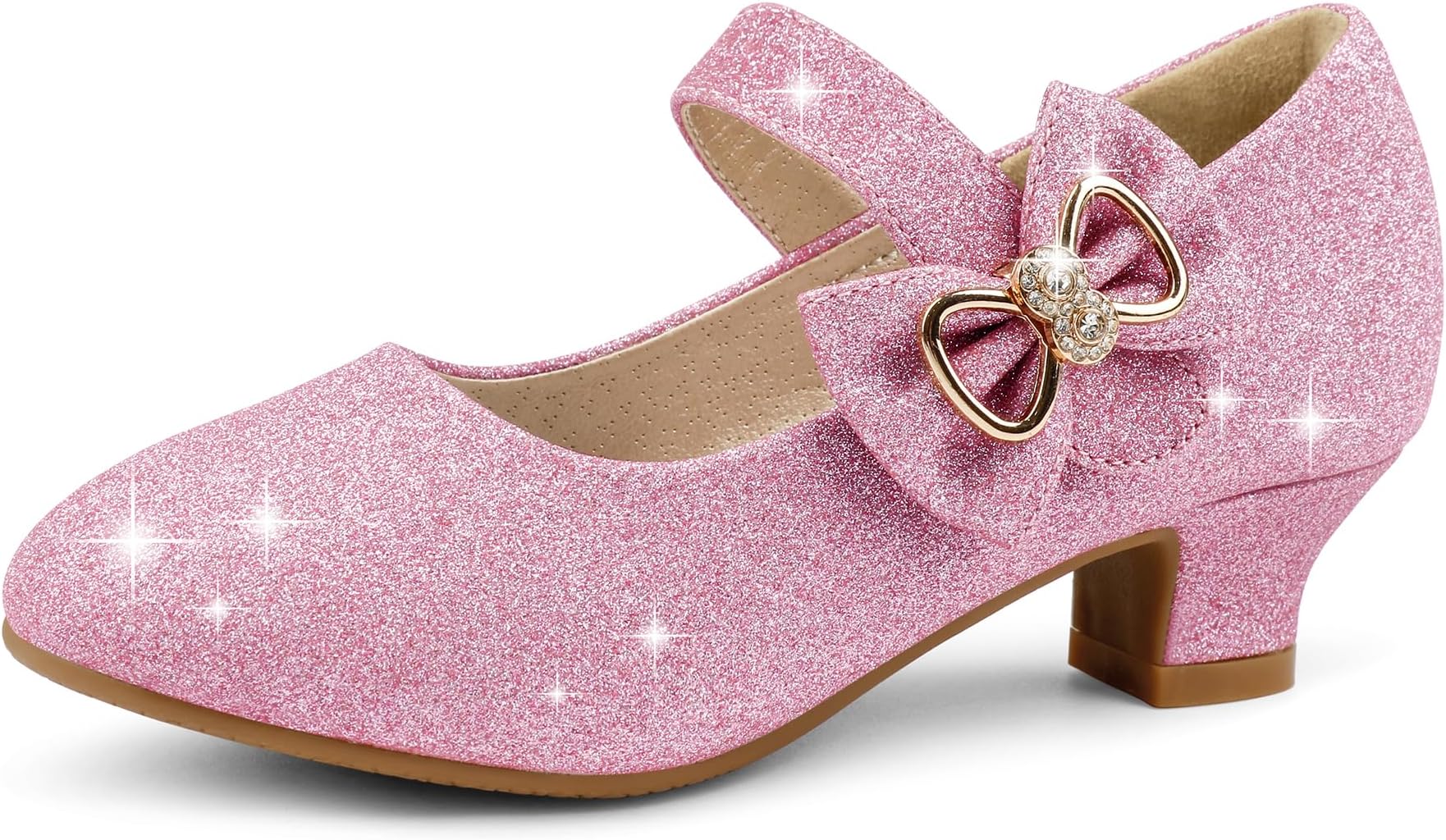 Eithy Girls Dress Shoes Low Heel Bow Princess Flats Toddler/Little Kid/Big Kid