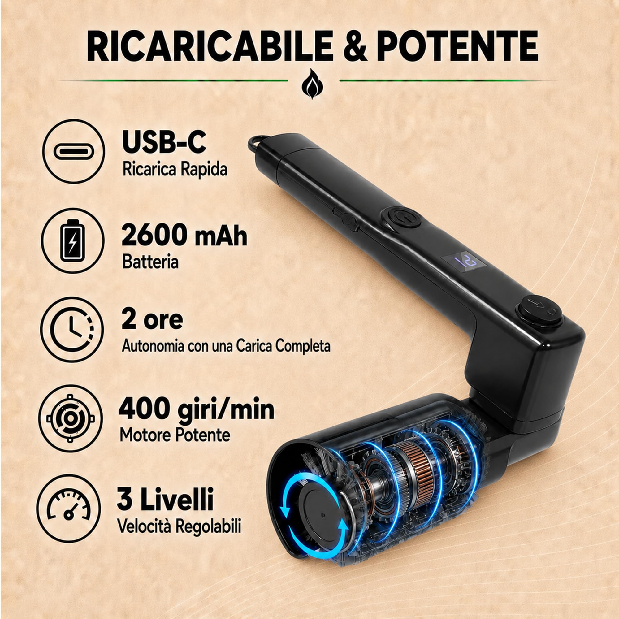 Spazzola Elettrica per Barbecue Senza Fili 270° Regolabile 2 Testina | in Acciaio Inox & Lucidante, Ricaricabile USB-C Pulitore Griglia 3 Velocità , 120 minuti, per Campeggio & BBQ Griglia