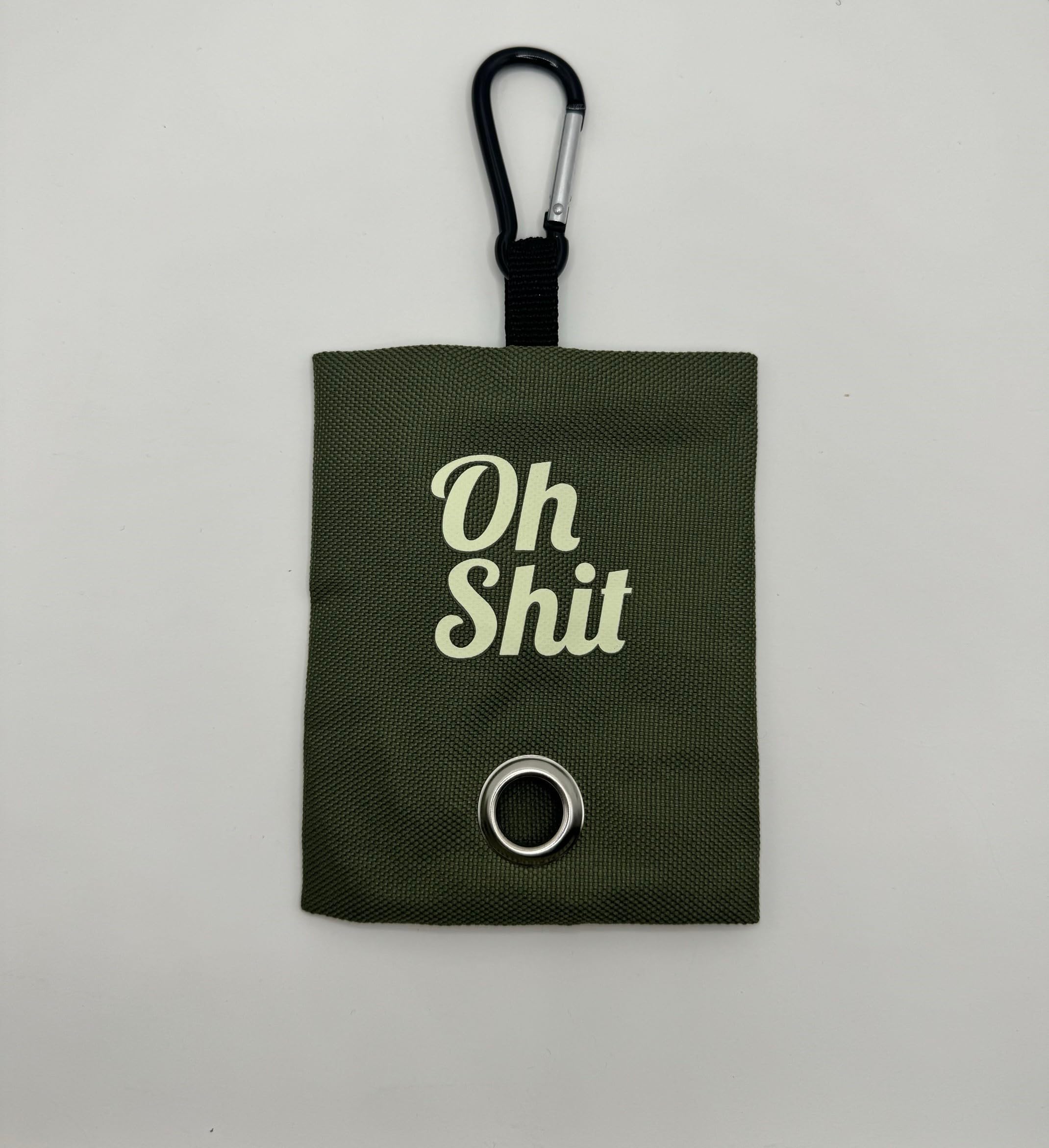 Generic Dog Poop Bag Holder - Dog Waste Bag Dispenser with Poop Bag Roll Holder - Novelty Dog Gift for Pet Owners - Poop Bag Dispenser for Leash, Green