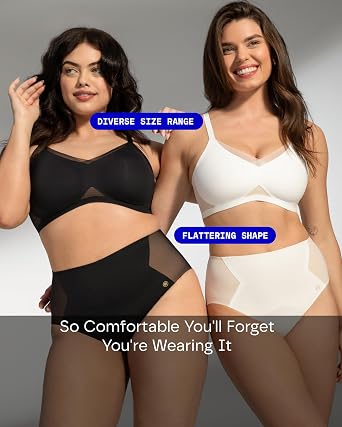 HONEYLOVE Crossover Wireless Bra - Comfortable Support with No Underwire