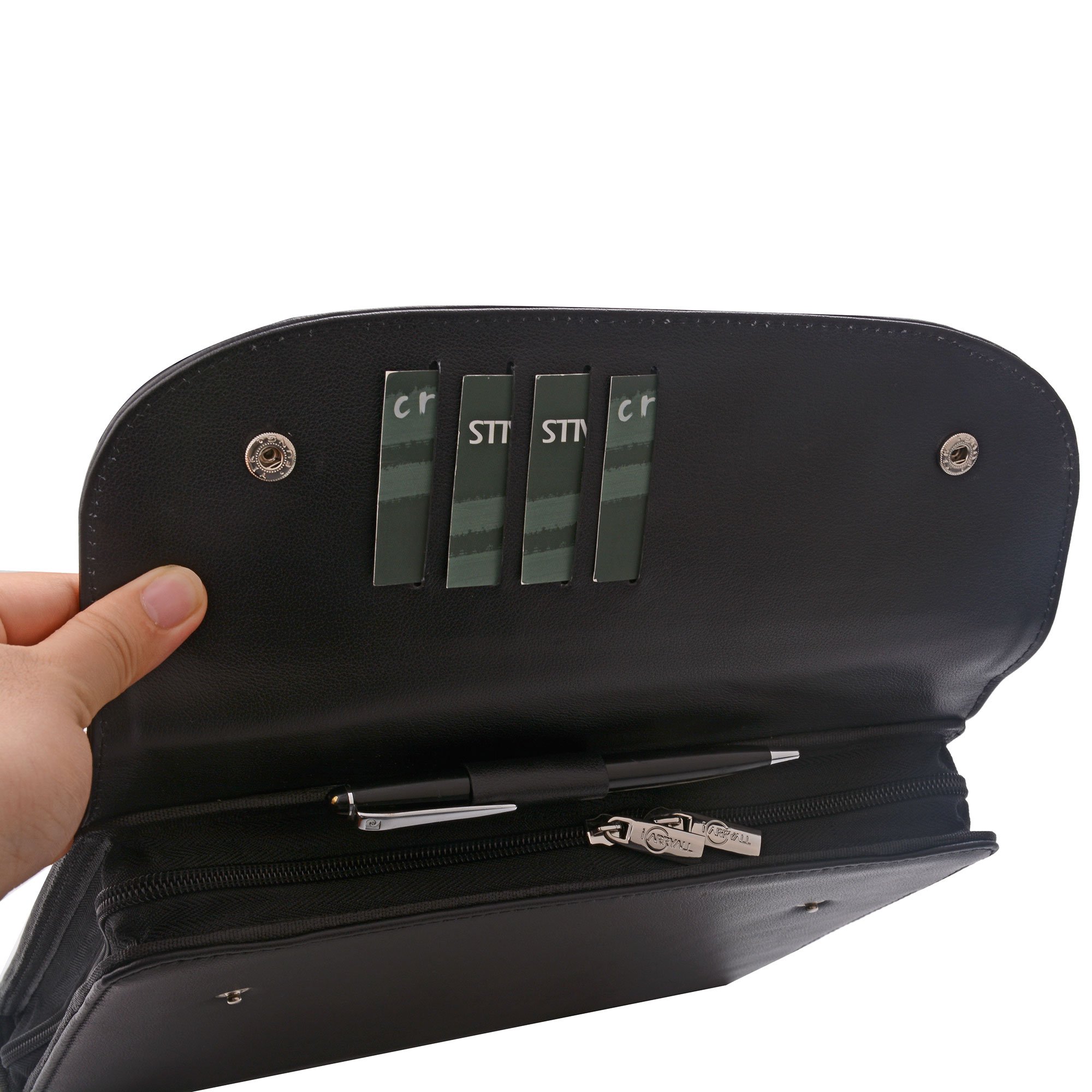 Amazon.co.jp：iCarryAlls iPadポートフォリオ 3リングバインダー