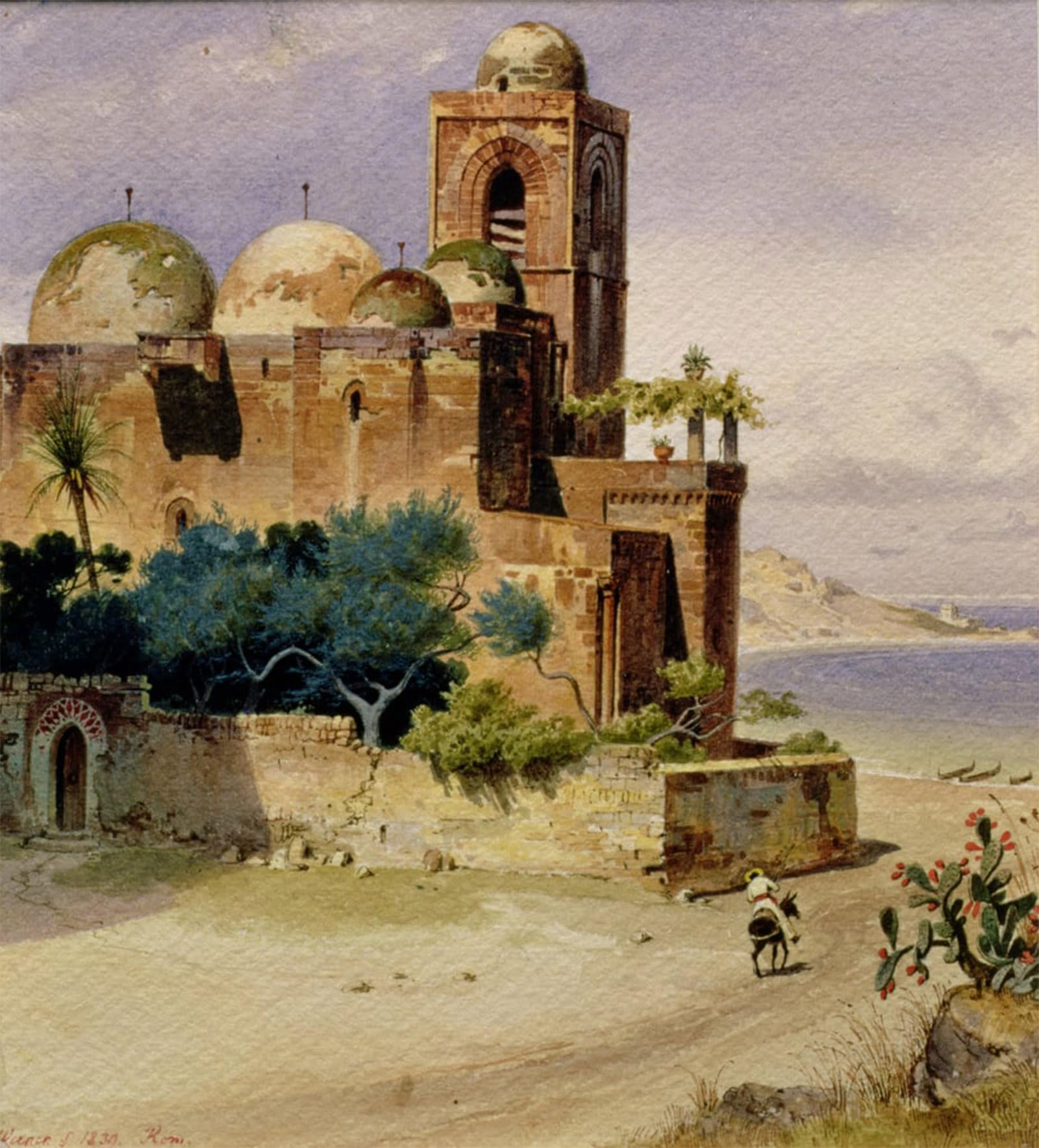 ARTXLXXBN Famous Print Painting Colorful Art Print Palermo by Carl Friedrich Heinrich Canvas Art Decorations for Home Decor 60x90cm