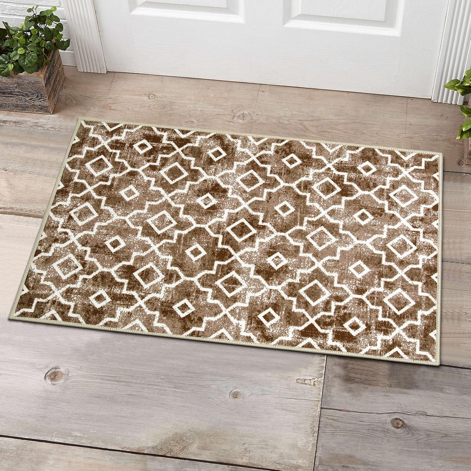 Wonnitar Moroccan Indoor Door Mat 20''x32'' Mat