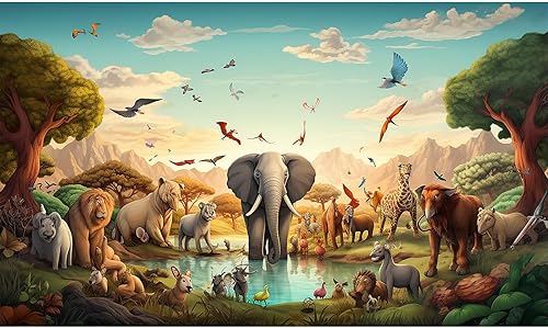 Jungle Animals Backdrop Tropical Desert African Forest Safari Scenic Photography