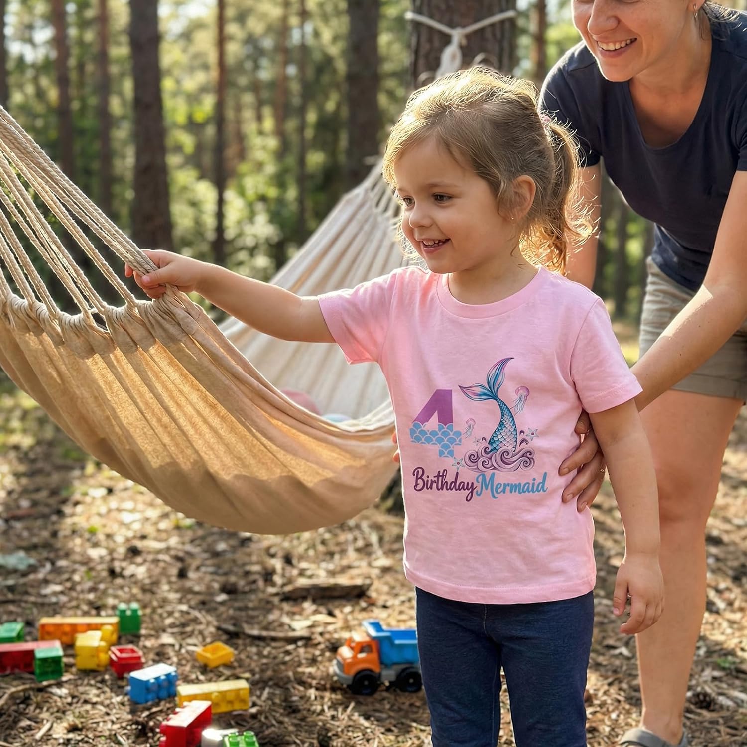 Toddler Baby Girl Birthday T-Shirt 1/2/3/4/5/6 Year Old Birthday Mermaid Short Sleeve Tee Shirt Summer Clothes - Image 2