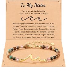 Tarsus Wave Bracelet, The Waves of Life We've been Through, Unique Gifts for Birthday, Valentine&rsquo;s Day, Mother's Day, Graduation, Christmas, Meaningful Gifts for Friends Sister Daughter Niece...