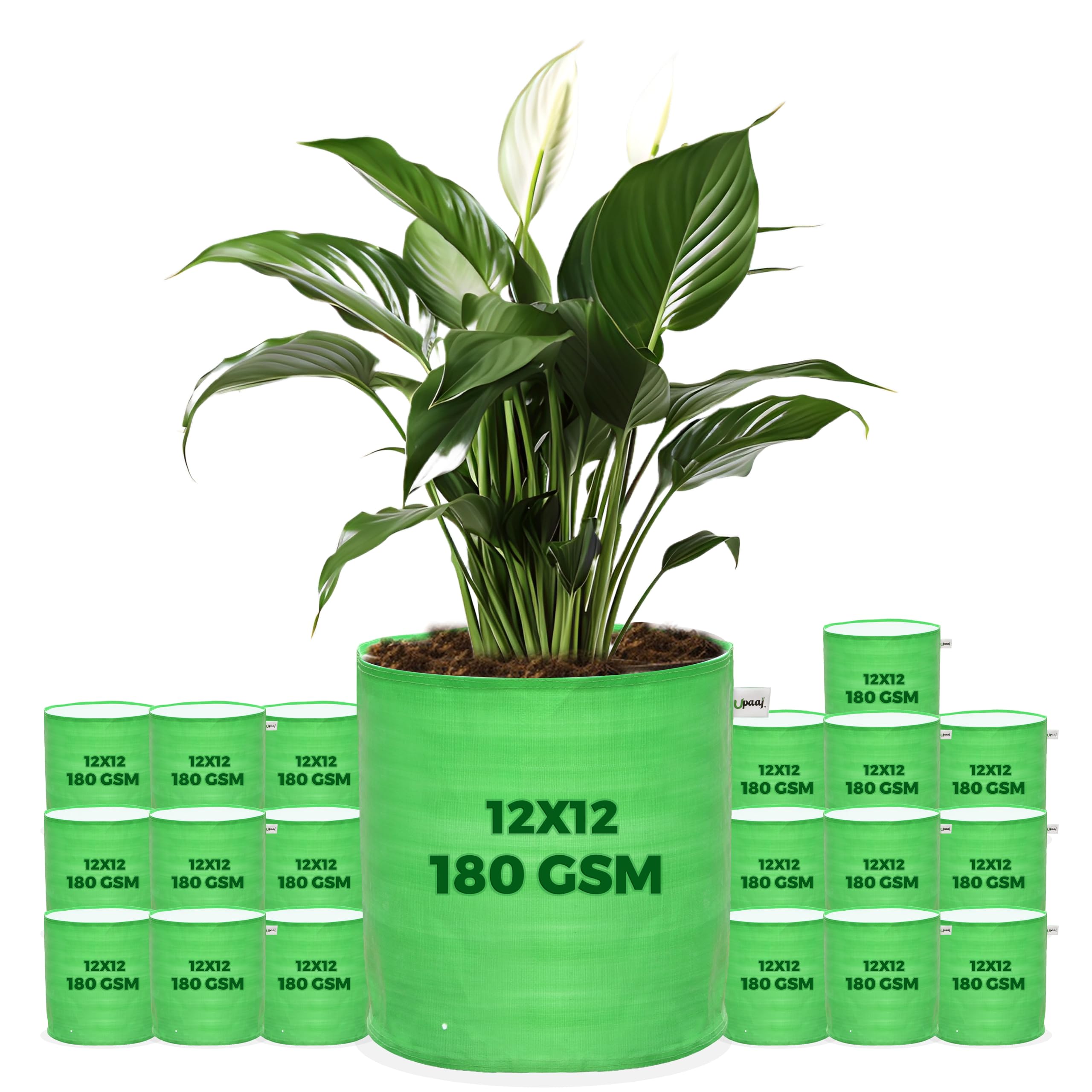 UPAAJ Premium Grow Bags 12x12 inch | Plant Bags for Home Garden | Plant Grow Bag | Growing Bags for Gardening | growbag & gamley for Plants | Gardening pots for Home Garden | Growbags Pack of 20 (B0D9XFF2TC) Amazon Price History, Amazon Price Tracker