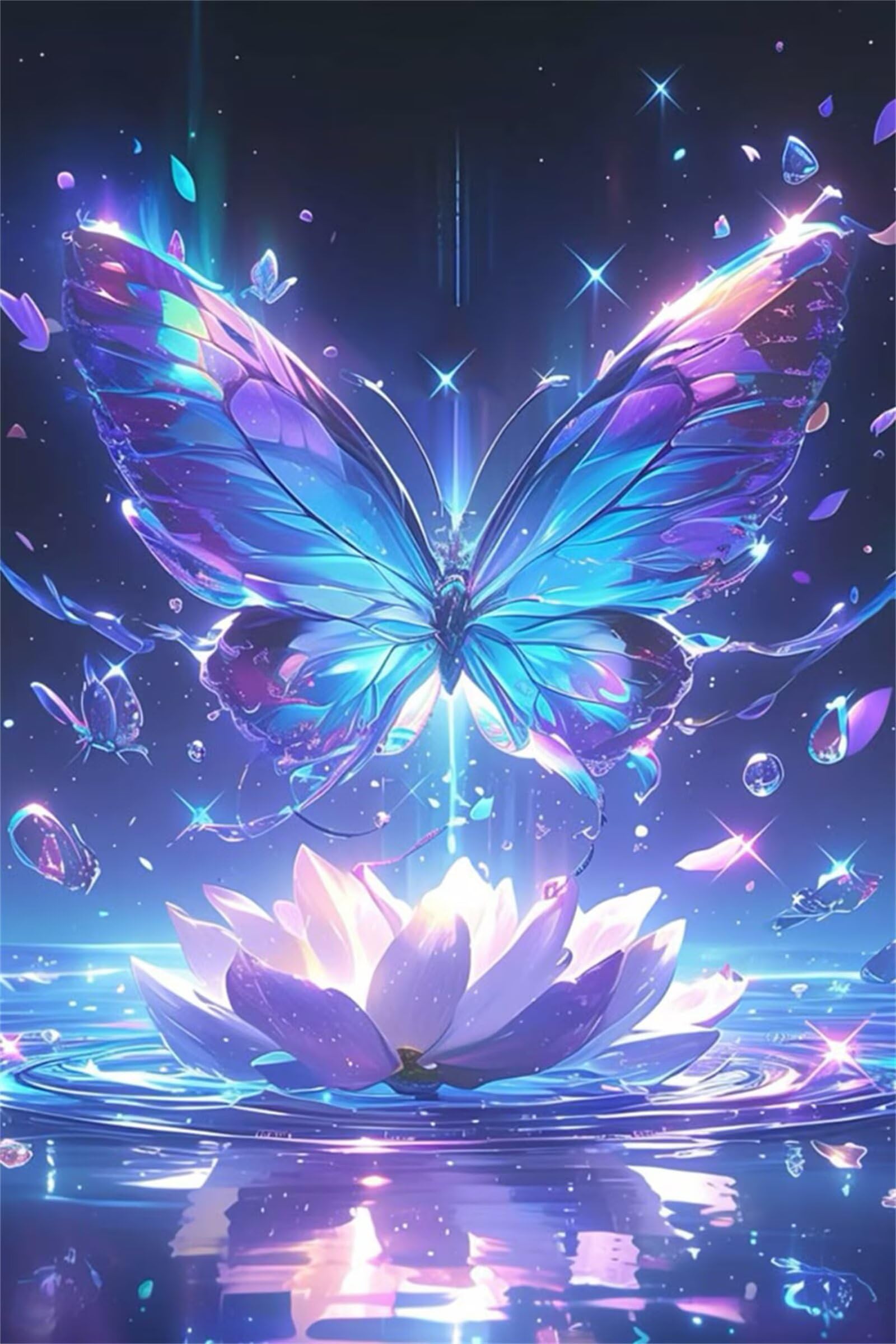 Puzzle 2000 Piezas Adultos Loto Mariposa púrpura, Rompecabezas Adultos Dificil 100x70cm, Estimula la Concentración y Antiestrés, Juego de Habilidad para Toda la Familia