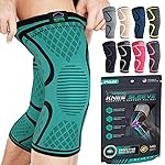 Modvel 2 Pack Knee Brace for Women & Men - Workout Knees Compression Sleeve for Knee Pain Relief Joint Support for ACL, Arthritis, Meniscus Tear Knees Brace for Sports, Rodilleras para Gym Fitness