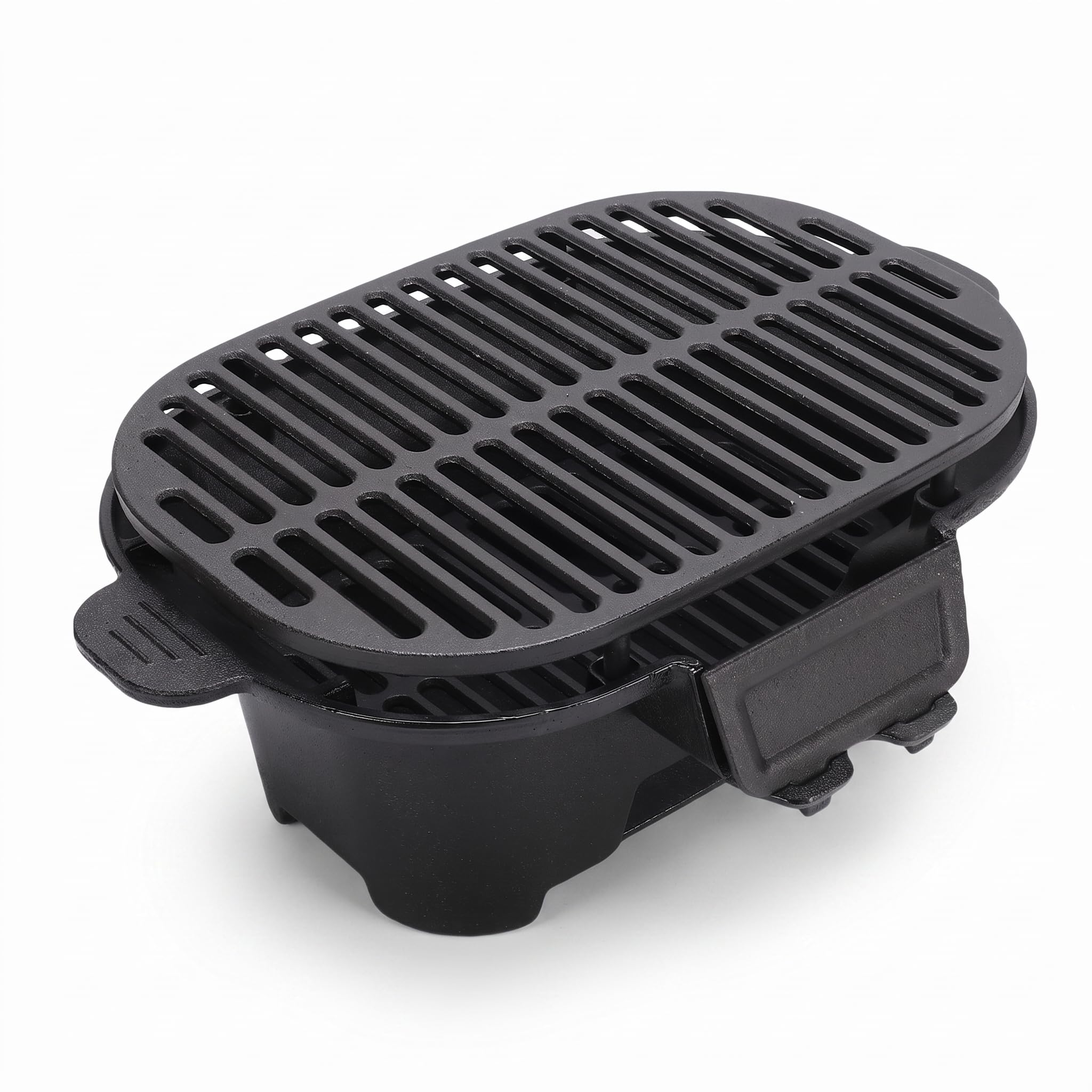 SENECESLI Hibachi Grill portatile a carbone, in ghisa, stile Yakitori giapponese, per campeggio all'aperto barbecue picnic