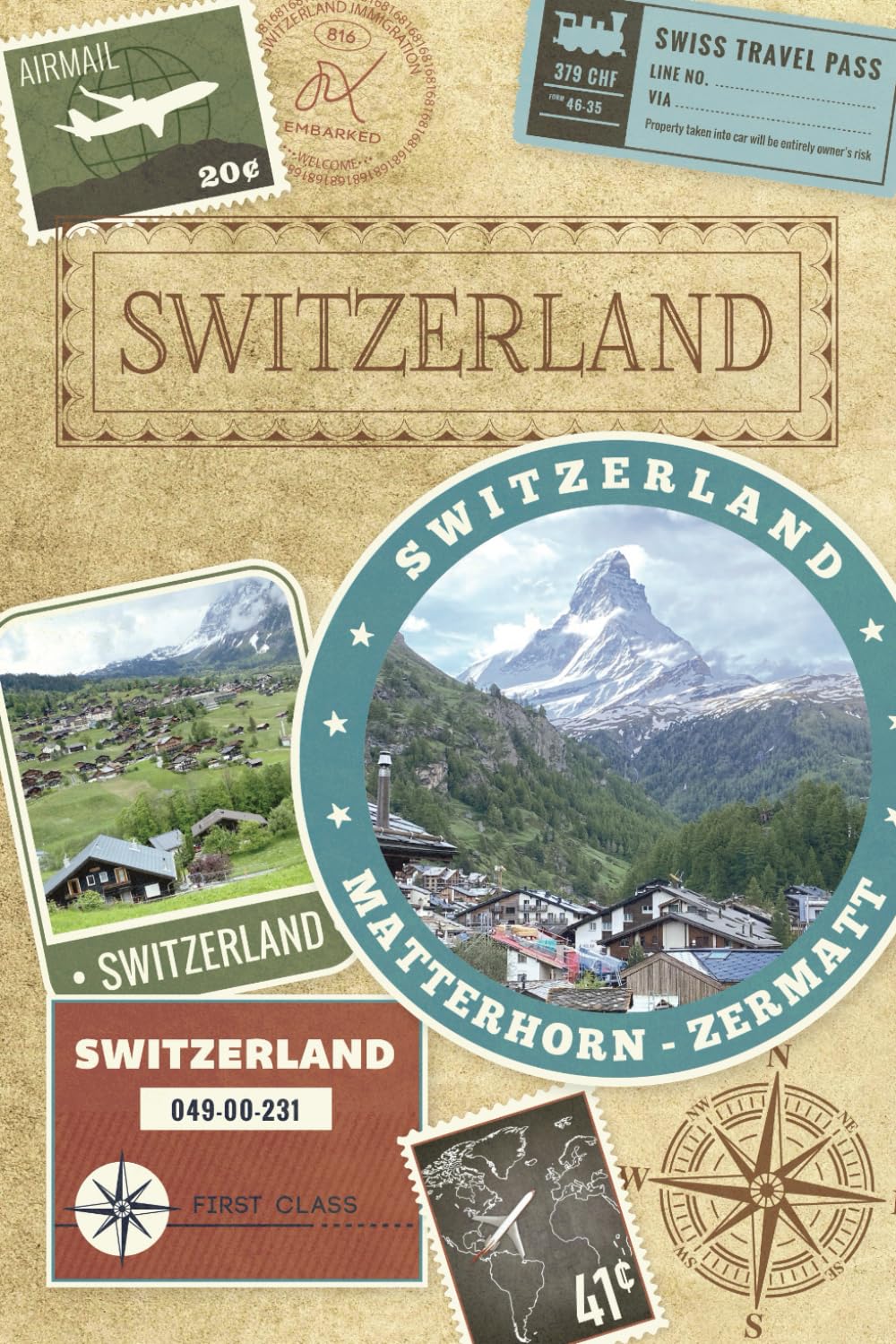 Switzerland Travel Journal with Prompts and Blank Lined Pages: Makes a Great Gift for a Study Abroad Student