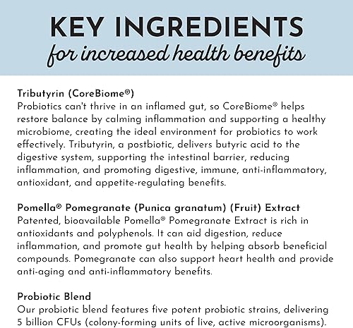 Miniatura 8 de Complejo probiótico 60 cápsulas 5 mil millones de UFC con prebióticos y postbióticos Apoya el equilibrio digestivo, la salud intestinal, la