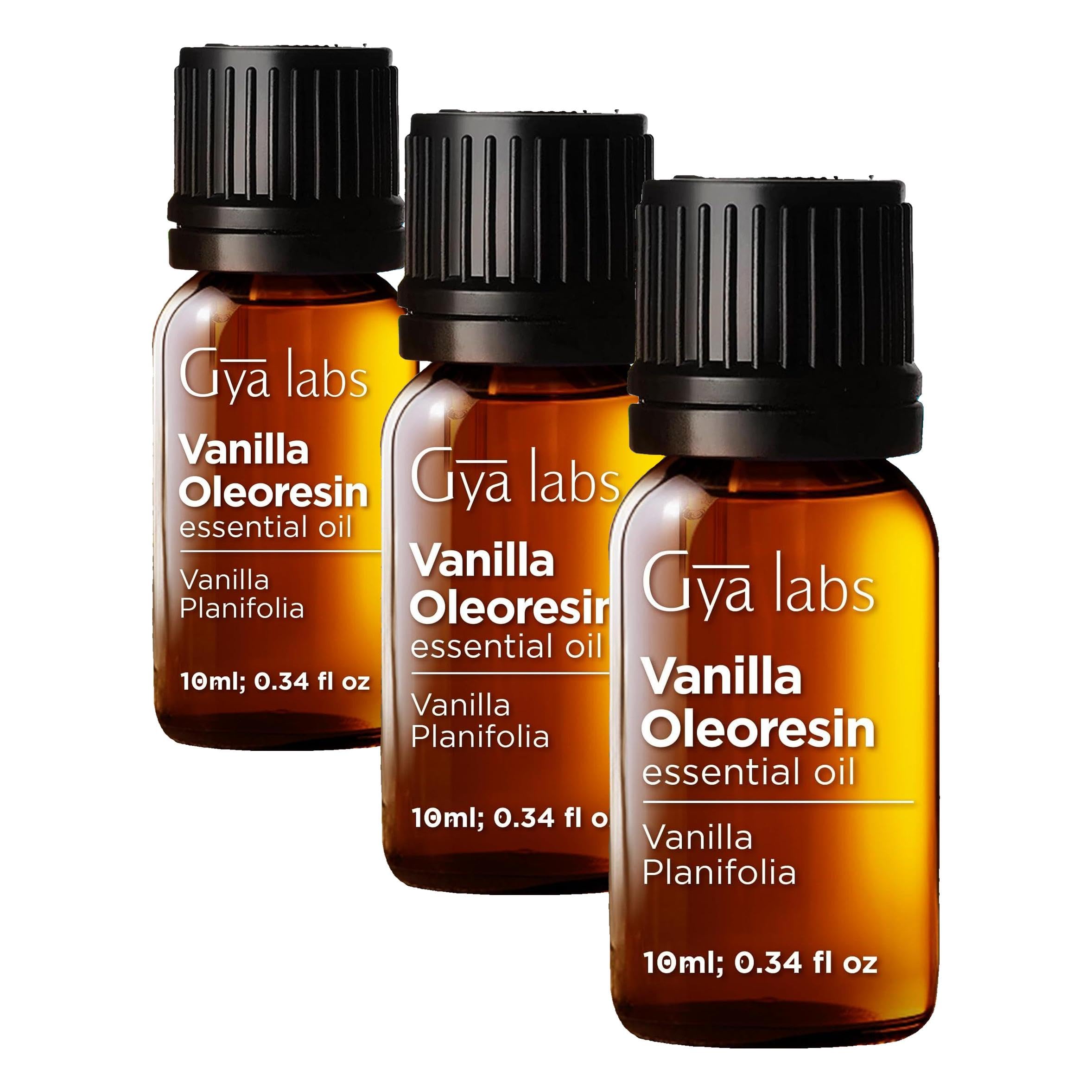 Vanilla Essential Oil for Skin, Hair &amp; Diffuser - 0.34 Fl Oz (3-Pack)