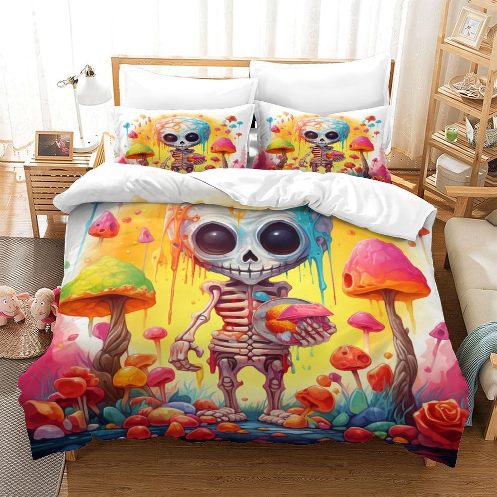 Housse de couette squelette respirante contre la transpiration nocturne