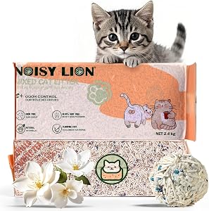 Cat Litter - Superior Odor Control, Flushable, Ultra Absorbent, Fast Drying, Natural Ingredients, Low Tracking, Dust-Free Less Scattering (Cubic Pack - Vanilla White Tea 2 Bags)