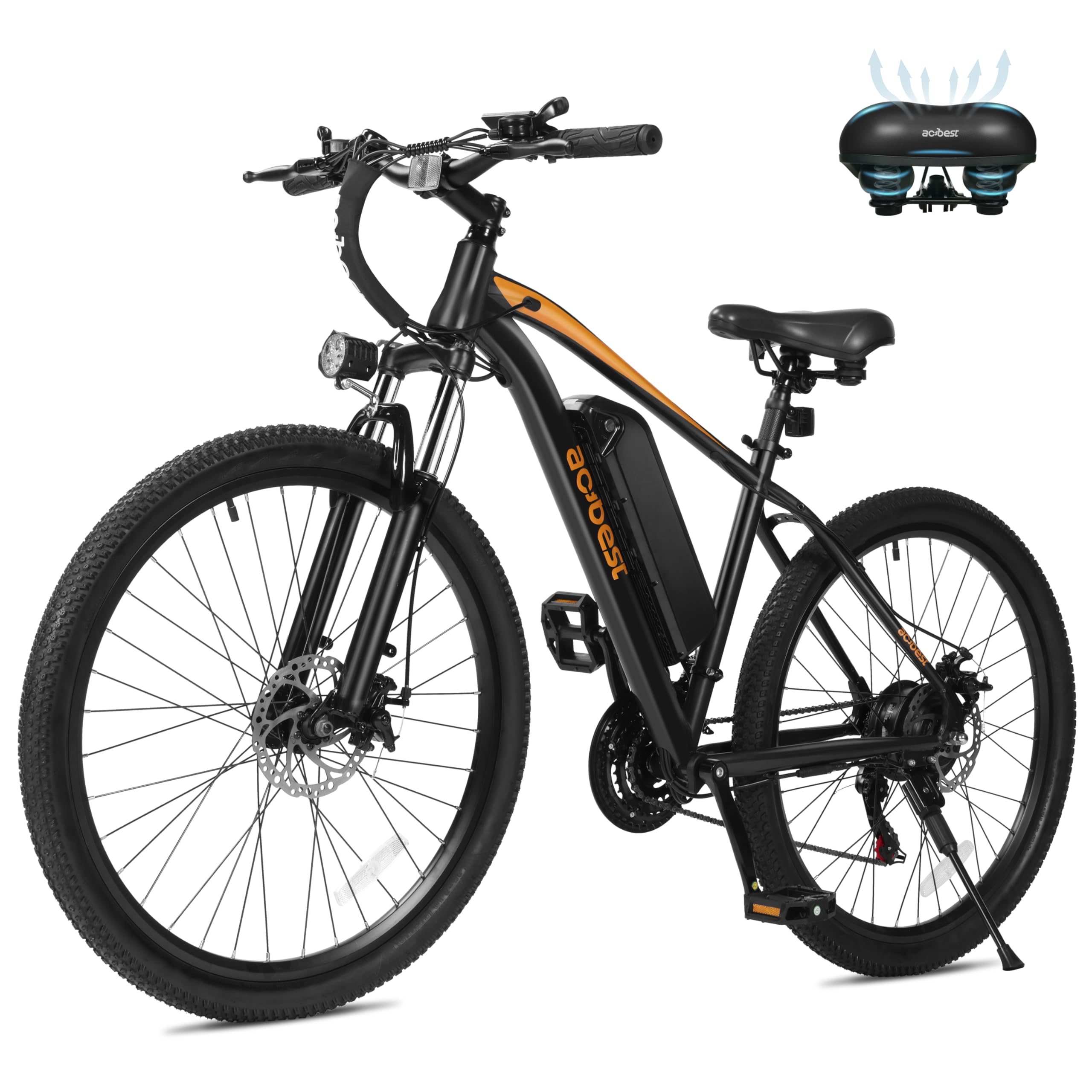 ACTBEST Apex Electric Bike for Adults, 1000W Peak Electric Mountain Bike, 22MPH Top Speed, Max Range 55+ Miles, 48V 374 Removable Battery, 21-Speed 26 * 2.1" Lightweight Ebike