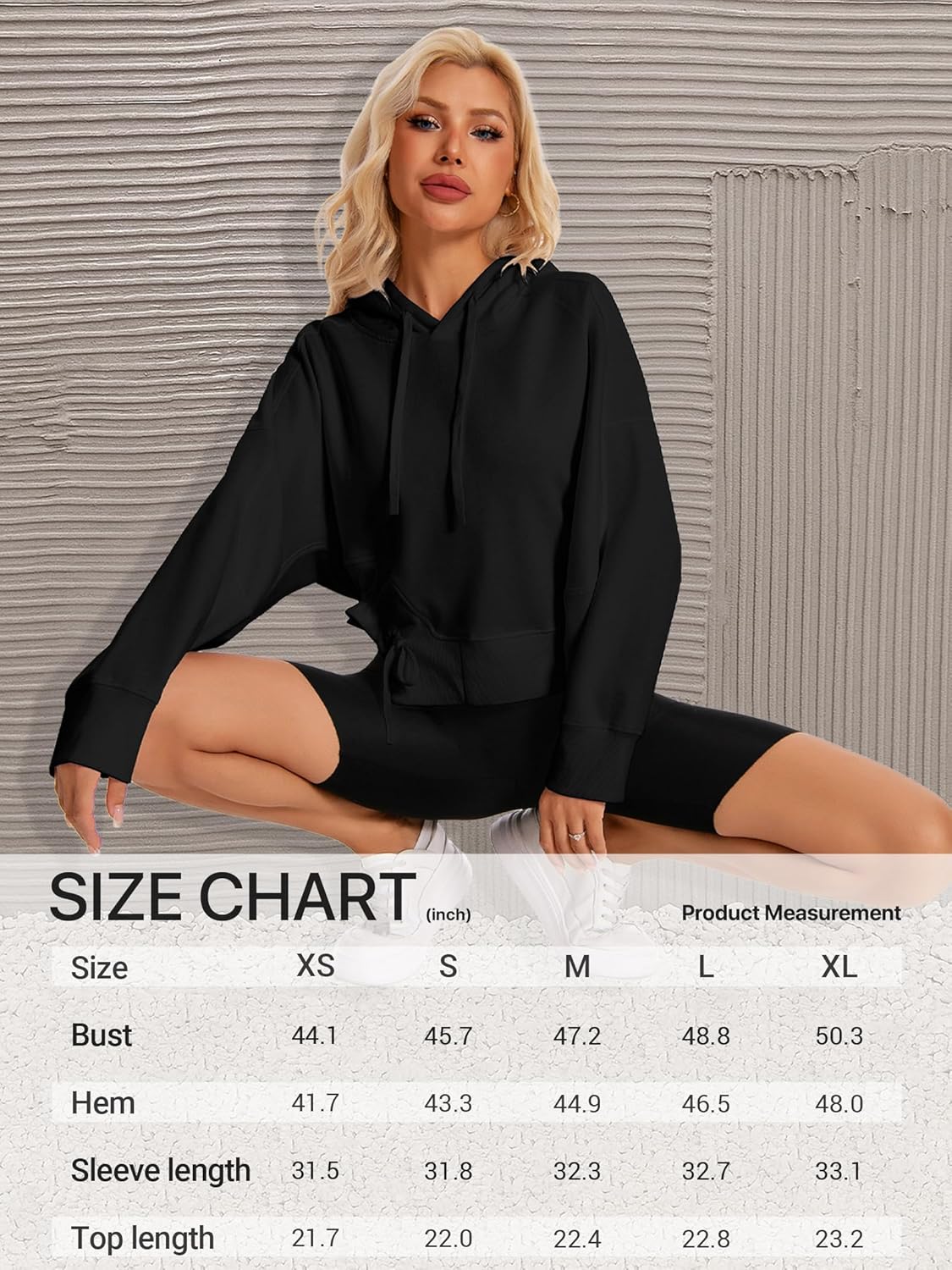 DITOK Oversized Hoodies for Women Girls Cotton Y2K Pullover Sweatshirts Fashion Trendy Comfrt Hoodie for Travel Fall & Winter - Image 6