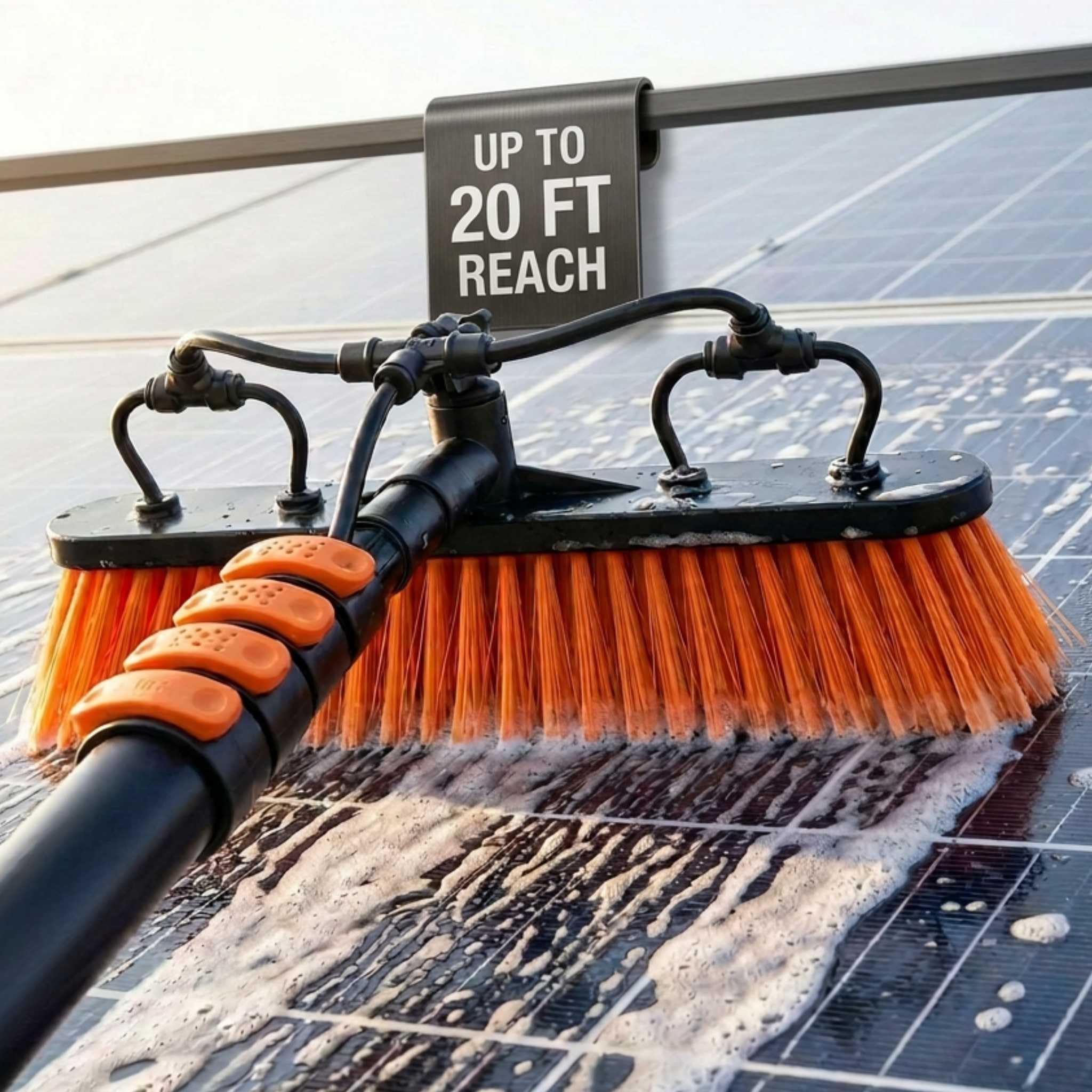 Amazon.com: Briliantwerk Solar Panel Cleaning Brush with 20 ft