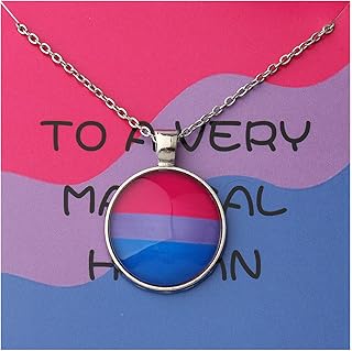 Gay Pride Gift LGBT Necklace Rainbow Pride Necklace LGBT Jewelry Bisexual Pride Gift Transgender Pride Gift