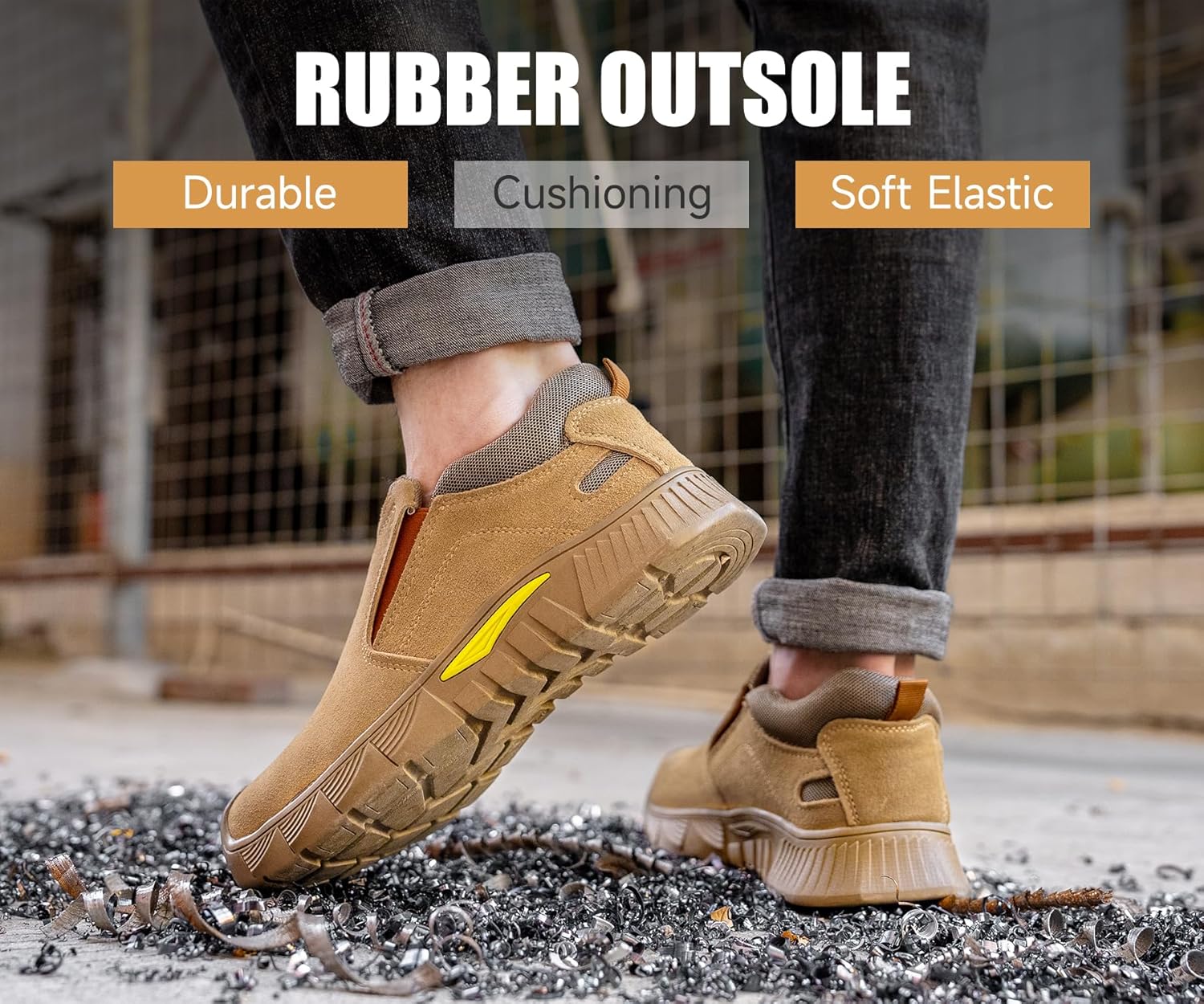 Steel Toe Boots for Men Working Shoes Safety Footwear for Construction Men's Work & Safety Footwear - Image 4