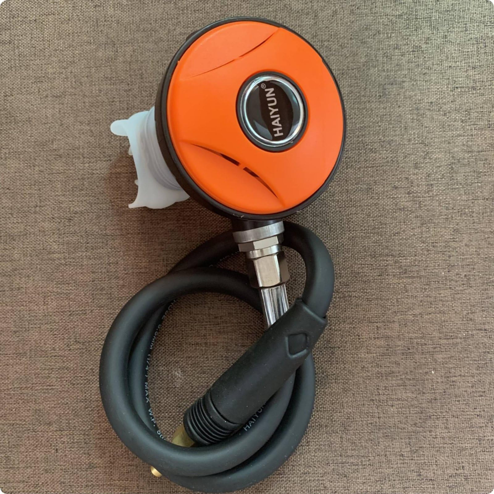 Milageto Détendeur de Plongée Régulateur Subaquatique Ajustable Deuxième Étage Embout Respiratoire Gestion du Flux d'air Molette de Réglage Inspiratoire