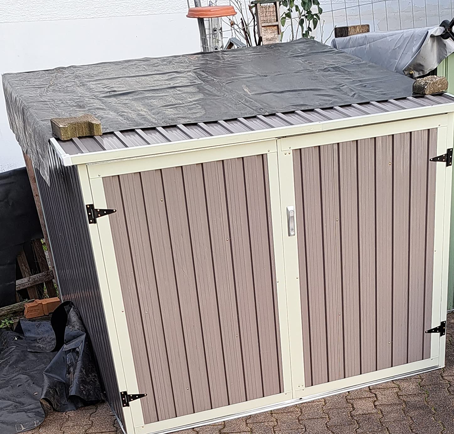 HATTORO FahrradGarage für 4 Fahrräder FahrradSchuppen FahrradBox