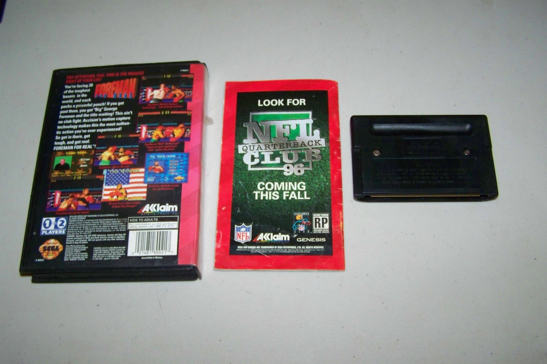 GEORGE FOREMA pour Sega Game Gear - comme neuf