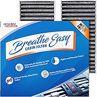Vista 32 de Filtro de cabina AC y calefactor de defensa contra olores Breathe Easy de Spearhead, se ajusta como OEM, hasta un 25% más duradero con carbón