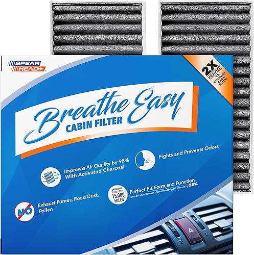 Miniatura 36 de Spearhead Odor Defense Breathe Easy - Filtro de cabina para AC y calentador Compatible con 300 2011-23, Challenger 2011-23, Charger 2011-23 como