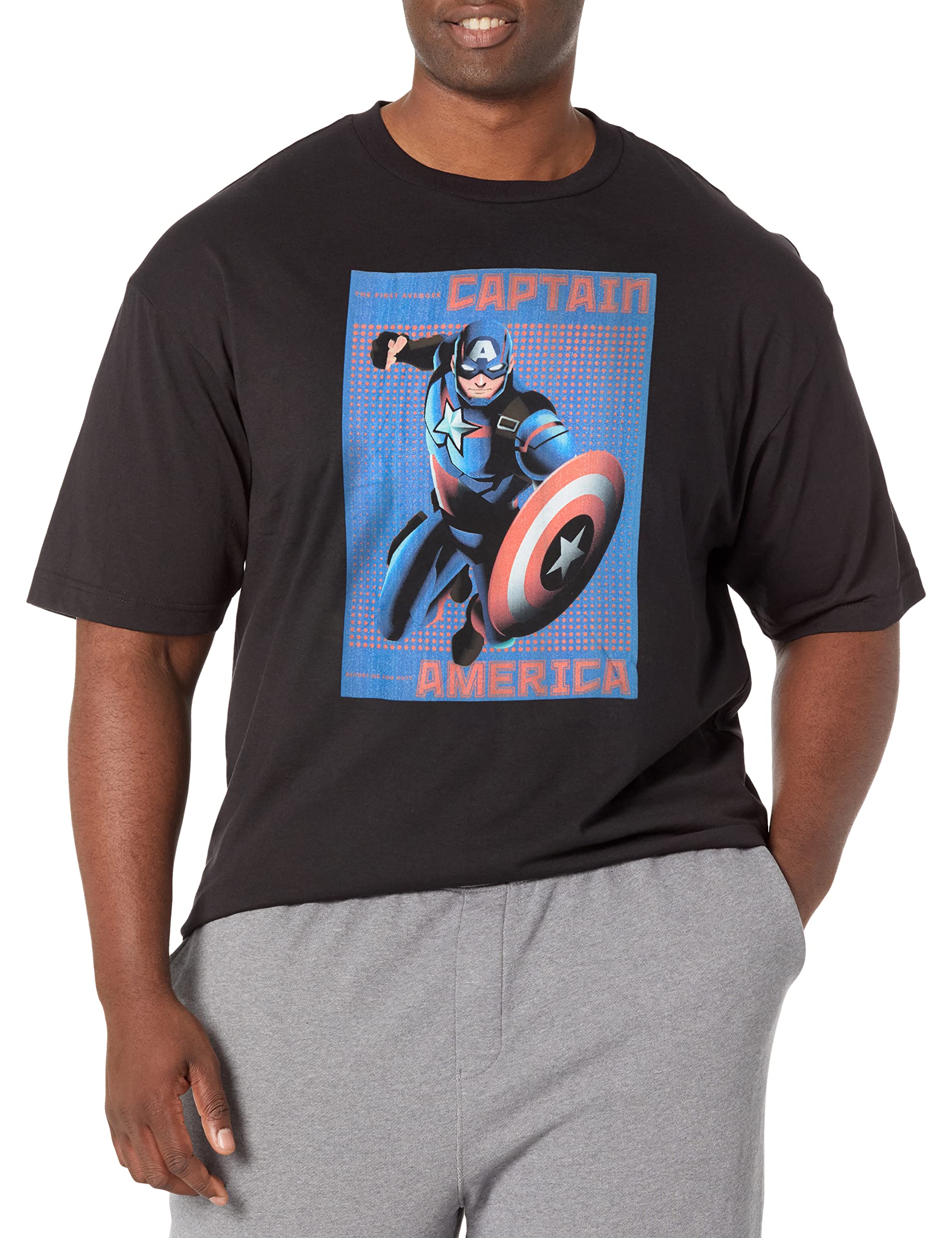 Marvel Casquette Halftone T-Shirt Homme idéal pour vos sorties geek