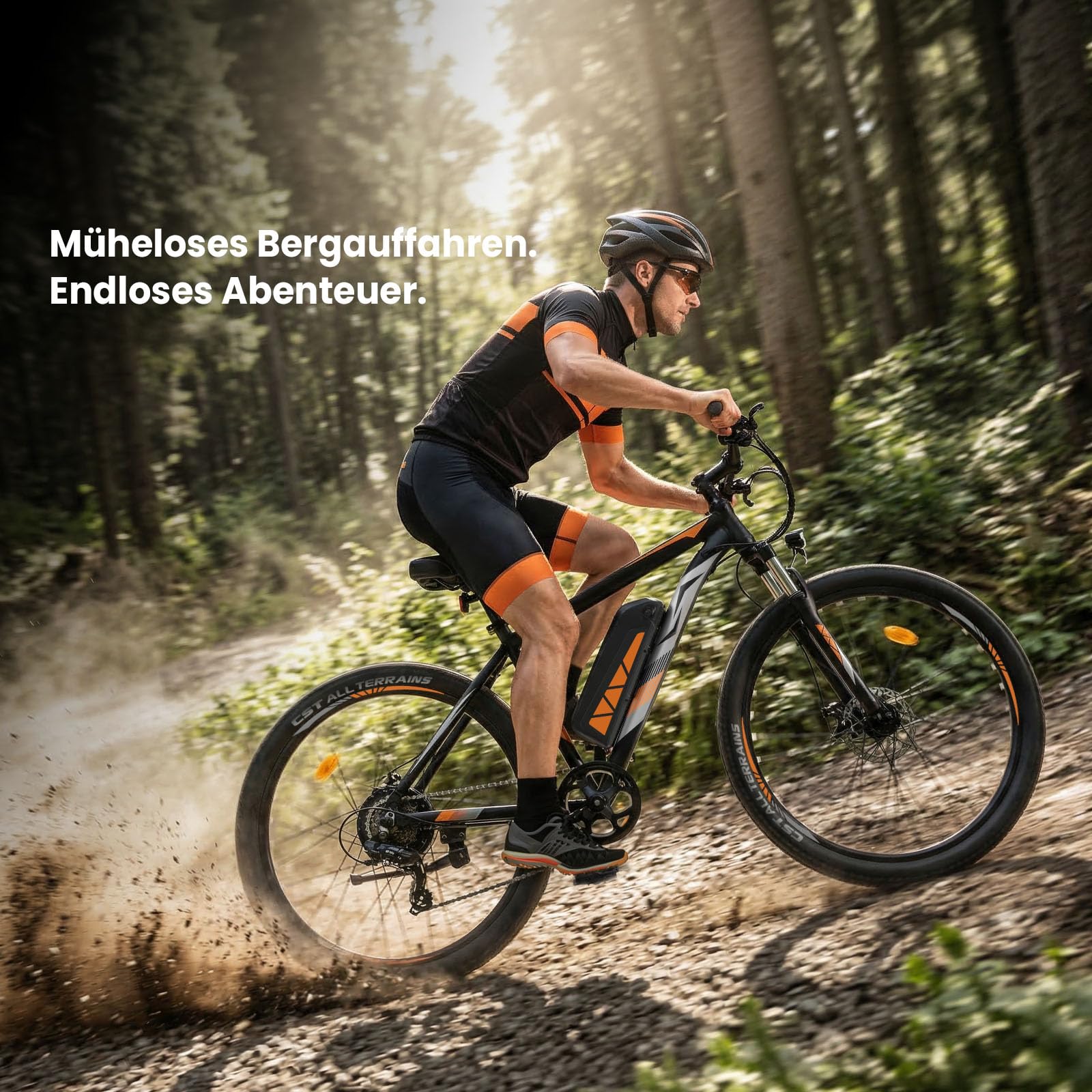 Touroll U2/U3 Pro E-Bike, 29" E-Mountainbike für Herren/Damen mit hydraulischer Scheibenbremse,Vollfederung, 48V 15Ah Akku, Reichweite bis zu 150 km, 70 Nm Drehmoment, 7-Gang-Offroad-Elektrofahrrad