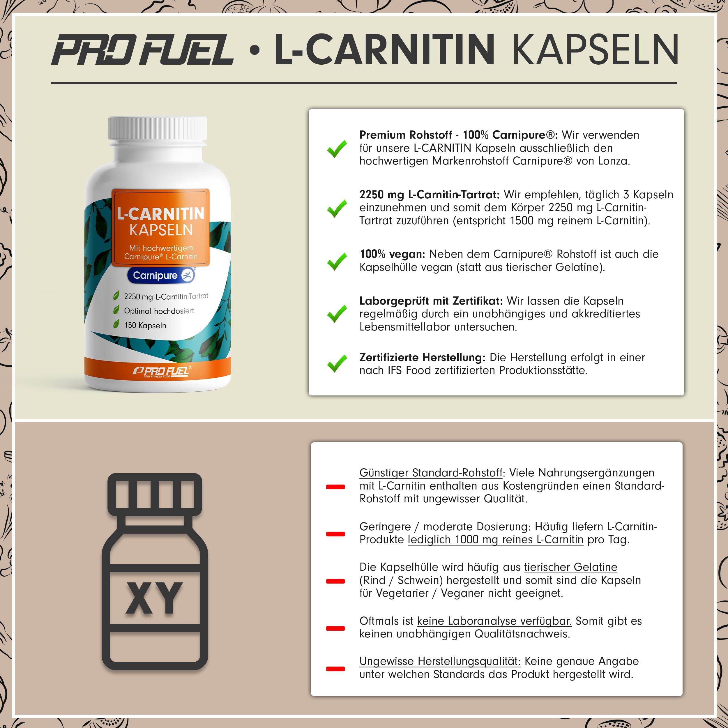 l carnitin dosierung Best Body Nutrition L-Carnitin Kapseln 200 St L-Carnitine High Dose 2250 mg