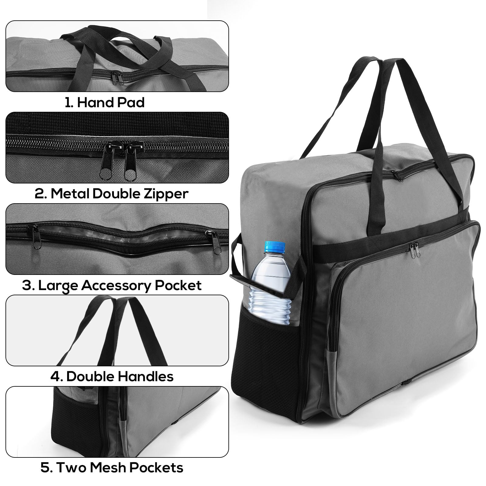 Lyreh Bolsa Máquina Slushi para Ninja SLUSHI FS301, Cubierta Máquina Granizado de Tela Oxford Impermeable Portátil Exteriores con Apertura Frontal Diseño Solo Bolsa(Gris)