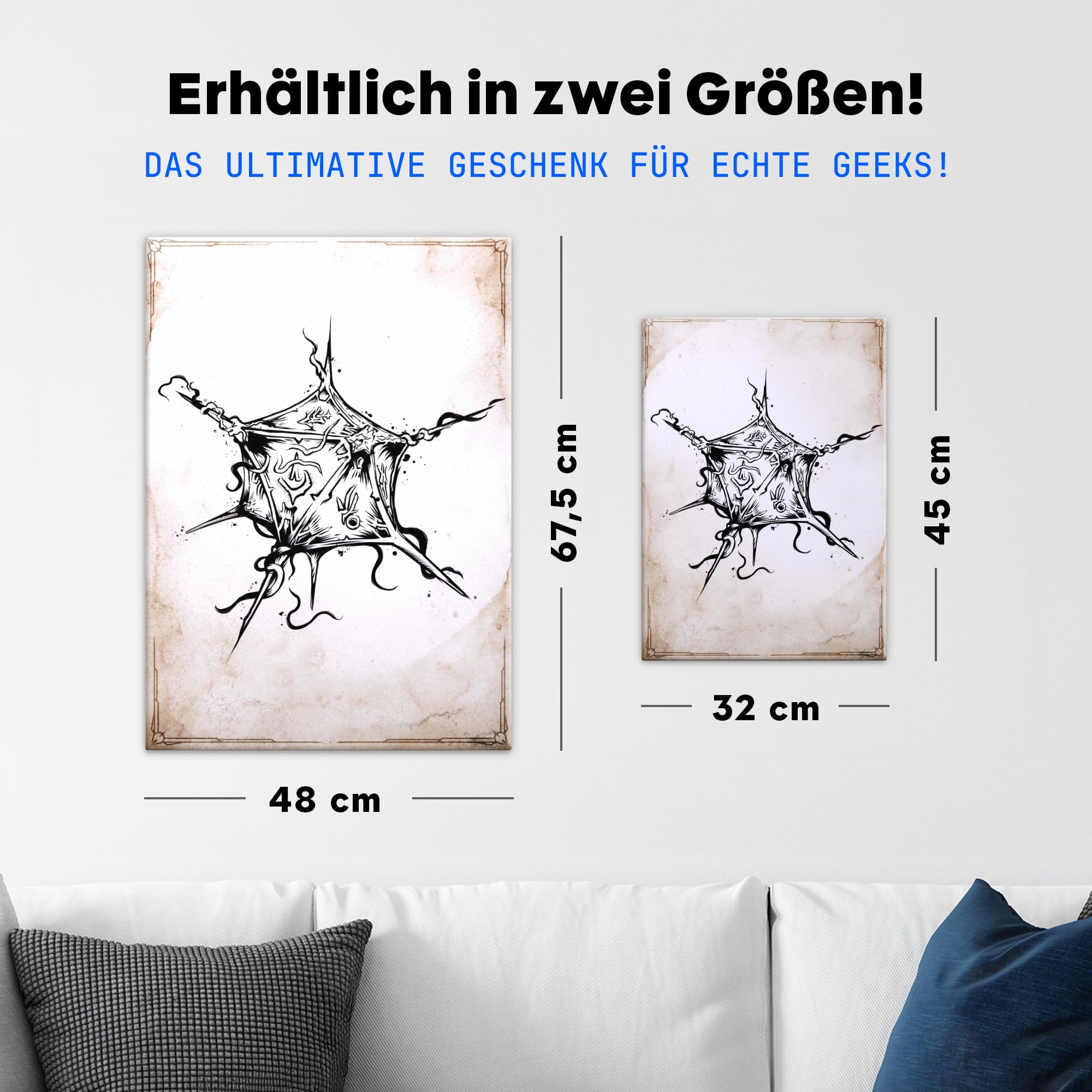 Displate Metall poster Dungeons And Dragons Shadowheart's Artefact Größe M | Bilder Wanddeko Wohnzimmer & Schlafzimmer Wandbilder, Geschenk. Wandkunst mit Magnet-Befestigung, ohne Bohren.