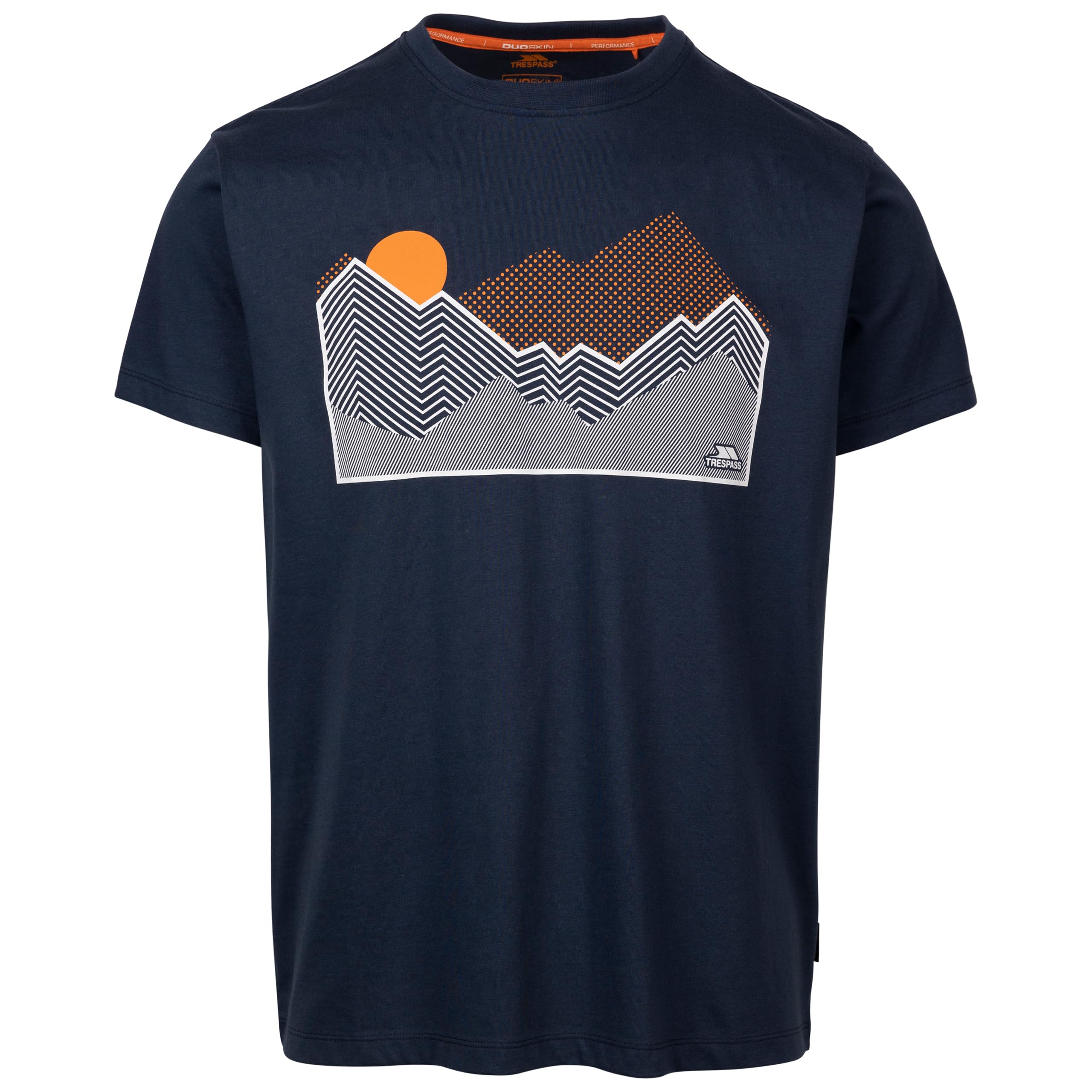 Trespass (M, Navy) Mens Casual Chest Print T-Shirt Lisab