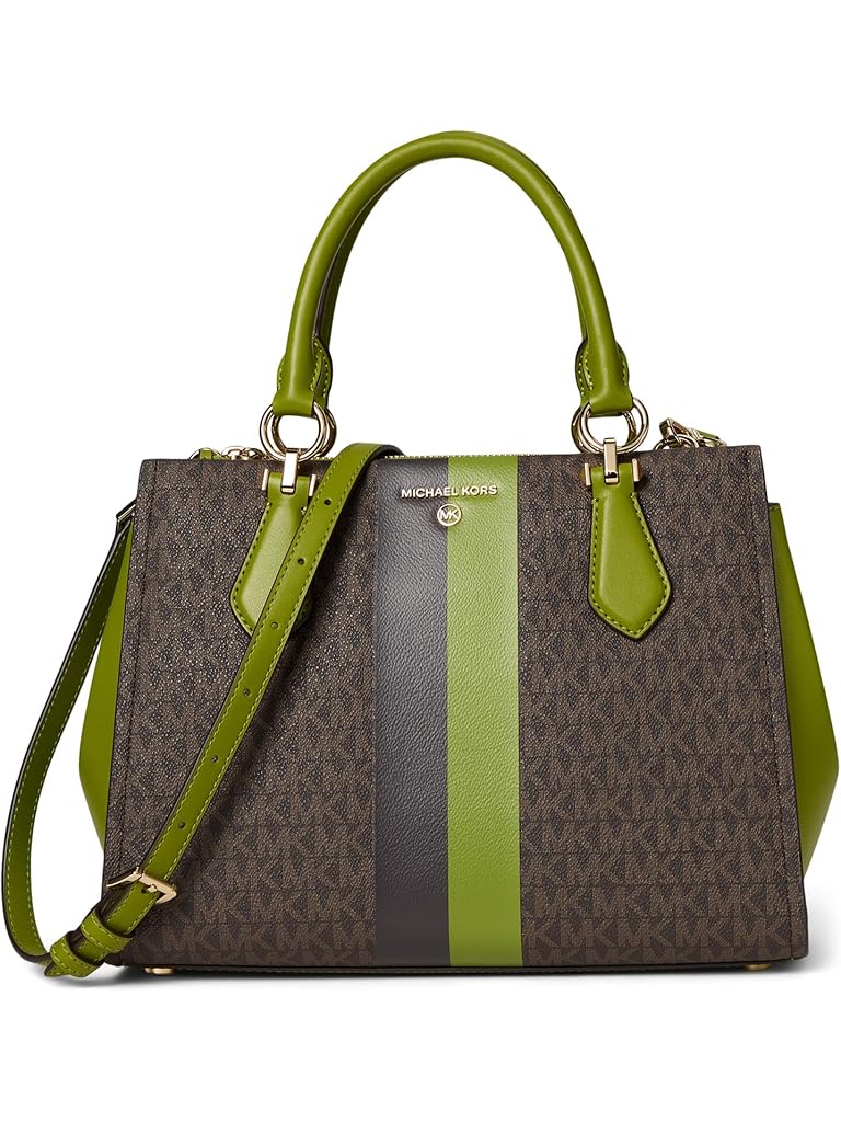 Green Michael Kors Marilyn Medium Satchel