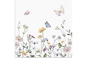 100 Pack Floral Cocktail Napkins for Any Occasion