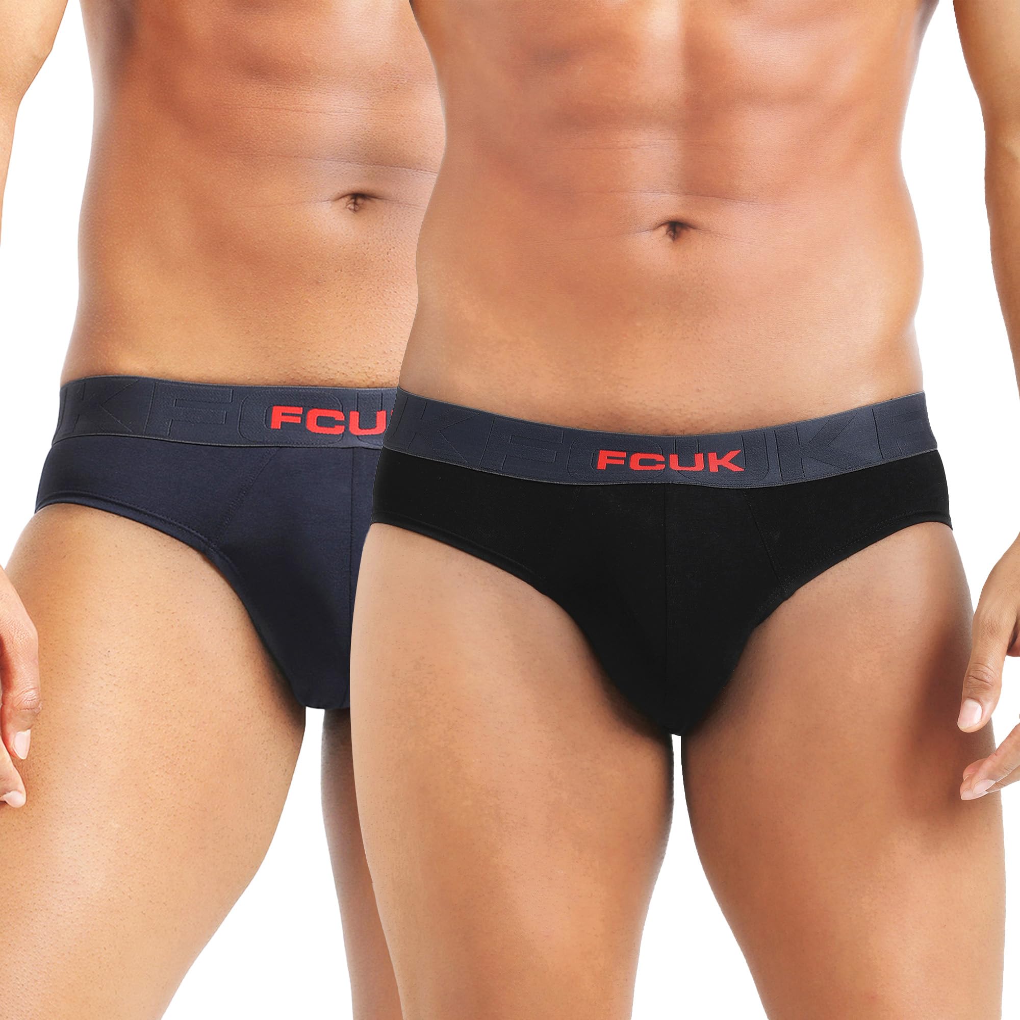FLO Mersey,Men's Solid Briefs Pack of 2-image-0