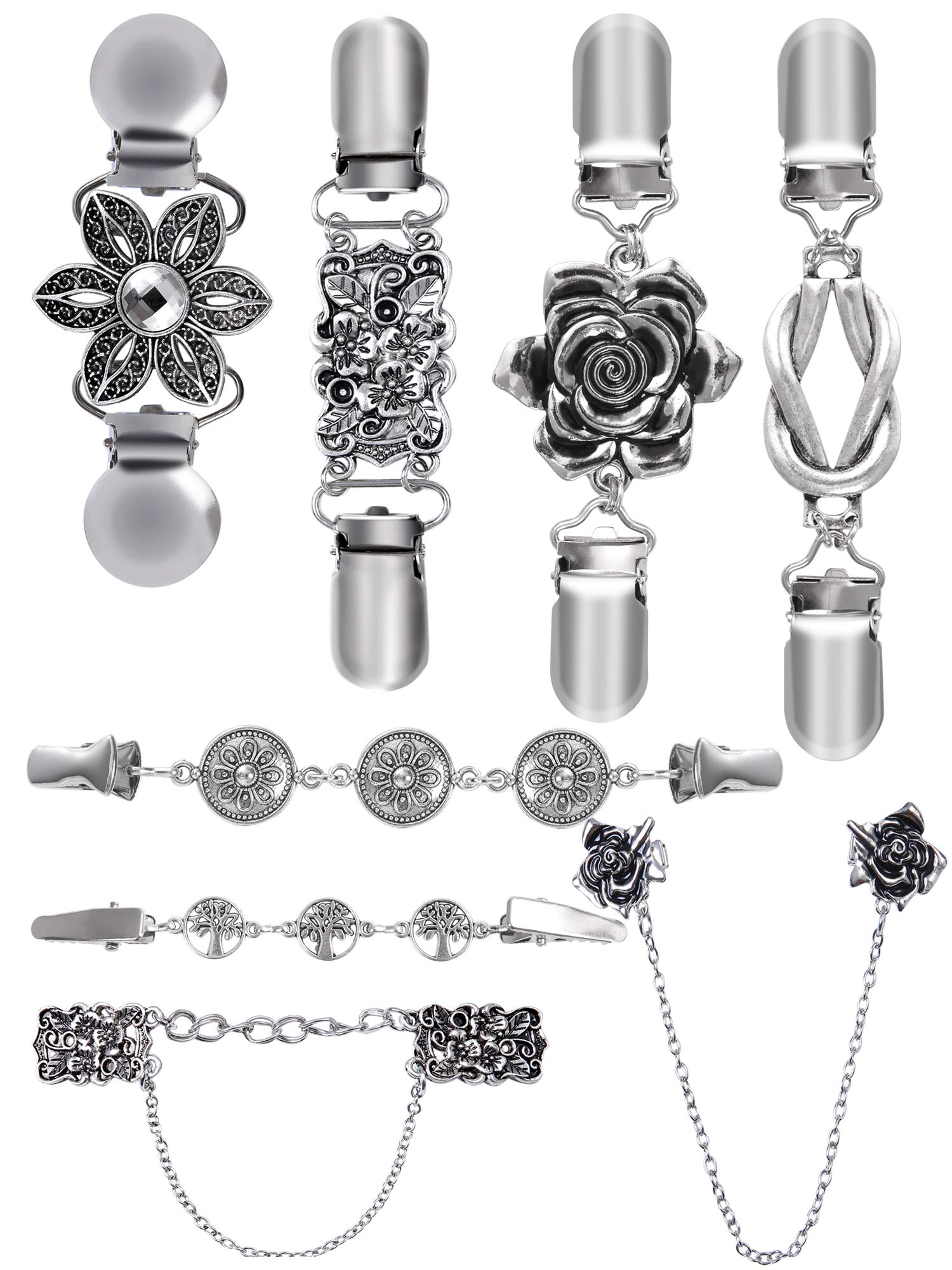 vintage cardigan clips