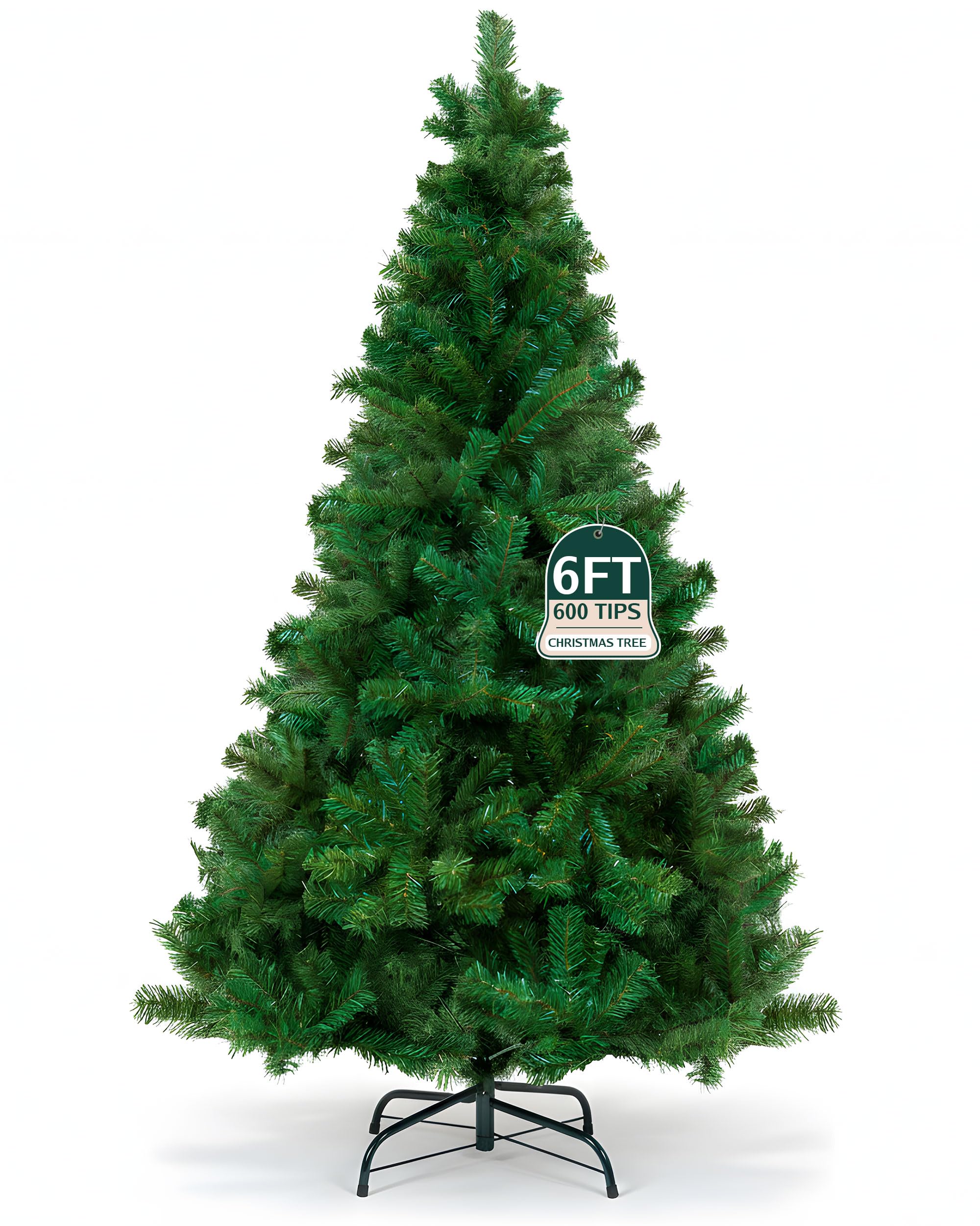 Pelle & Sol Green 6Ft Realistic Artificial Christmas Tree With 550 Tips – Stunning Xmas Tree For Indoor & Outdoor Christmas Decorations –Outdoor Christmas Trees, And Artificial Christmas Trees