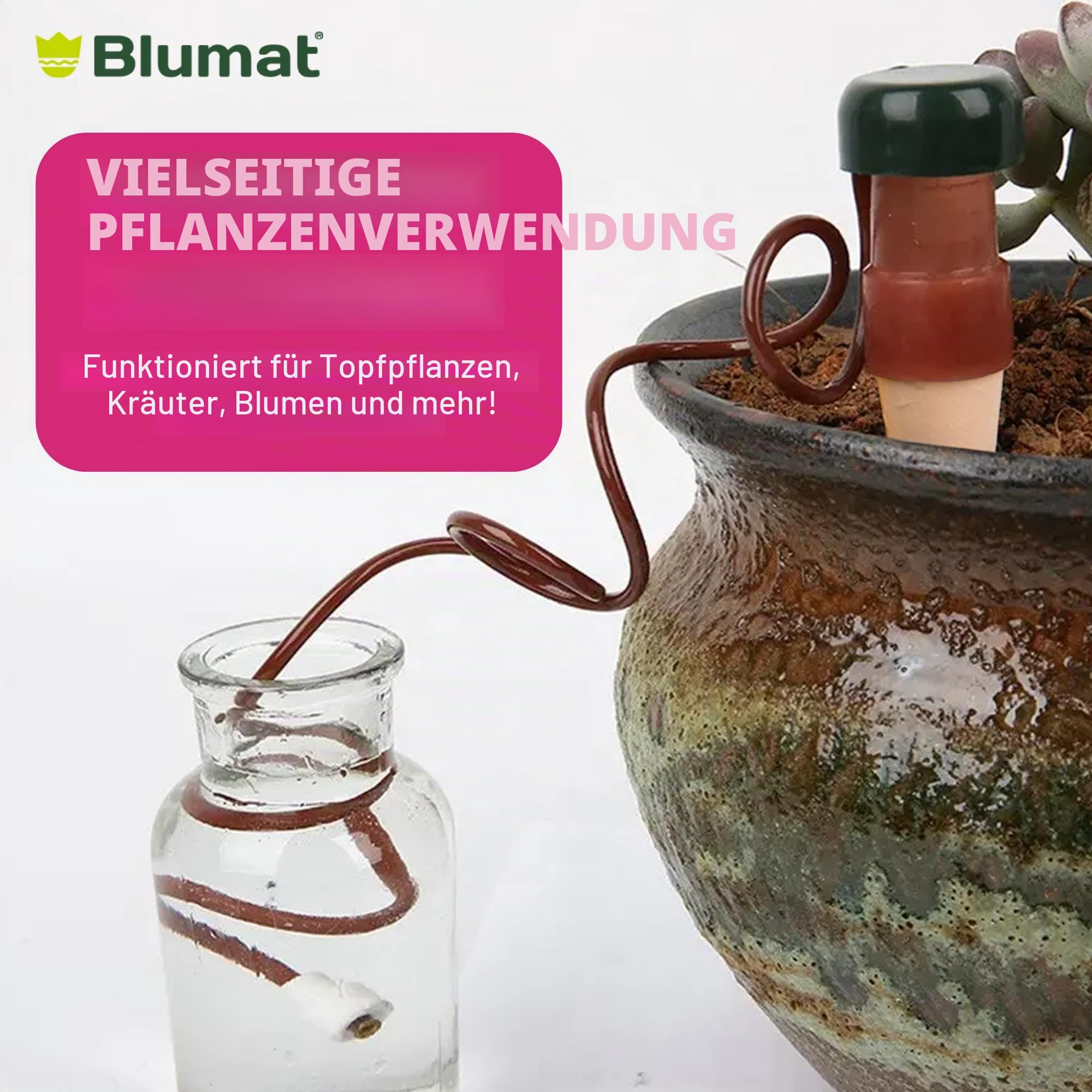 Blumat XL klassische Pflanzenbewässerungsstäbe | für den täglichen Gebrauch zu Hause oder im Urlaub | Wasserspikes für Pflanzen im Innen- oder Außenbereich | automatische Tropfbewässerung (4 Stück XL)